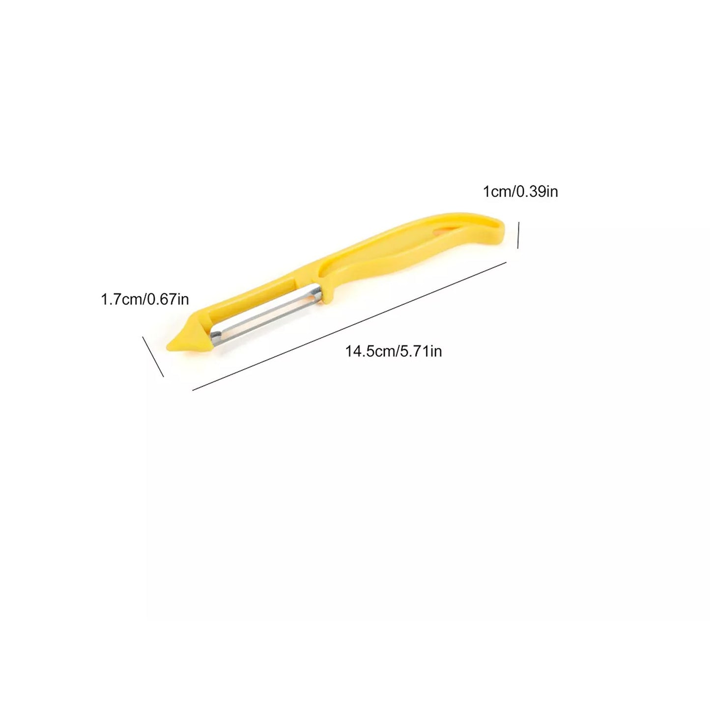 3 Pack Stainless Steel Vegetable Peelers for Potatoes and Fruit