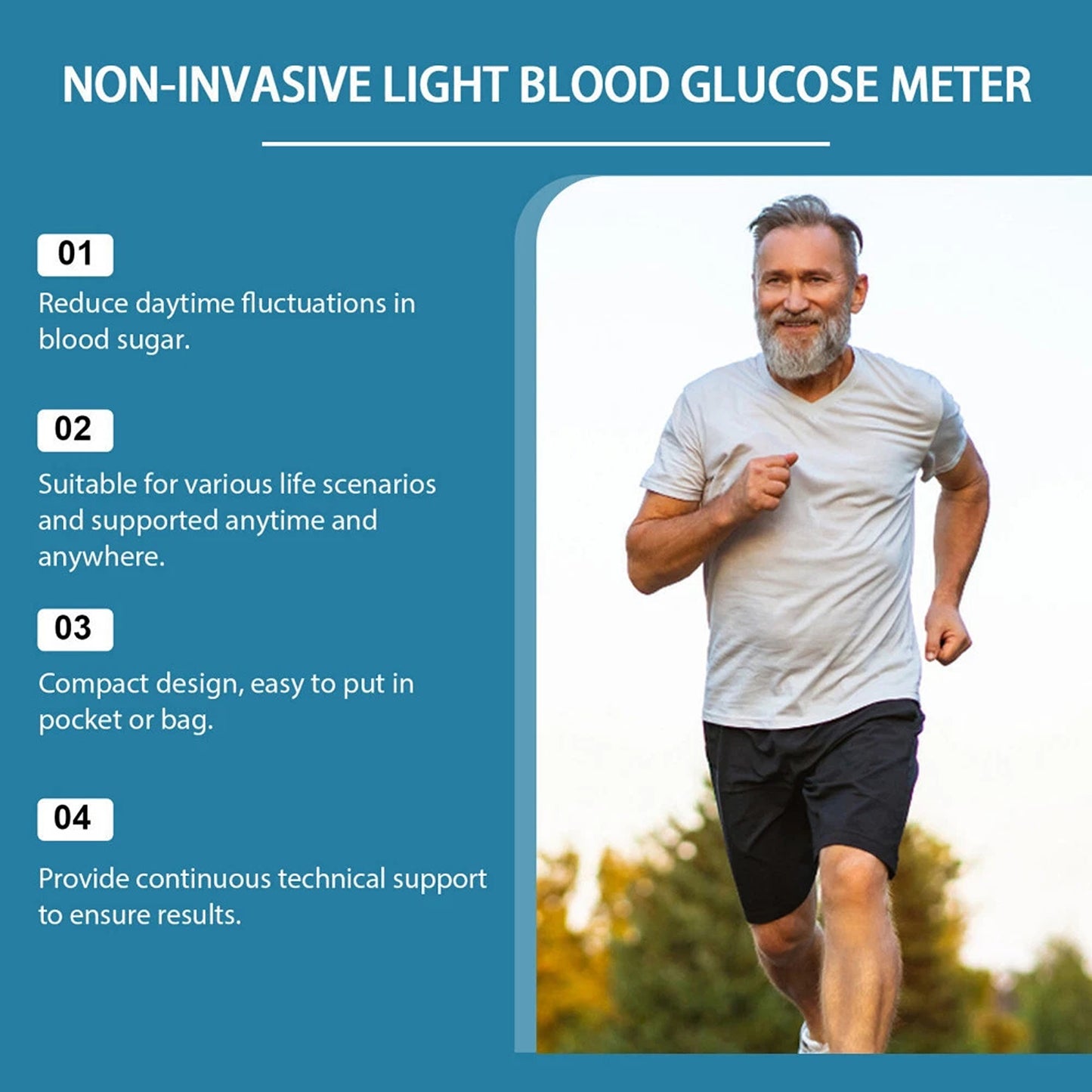 Non Invasive Blood Glucose Monitor Diabetes Testing Kit