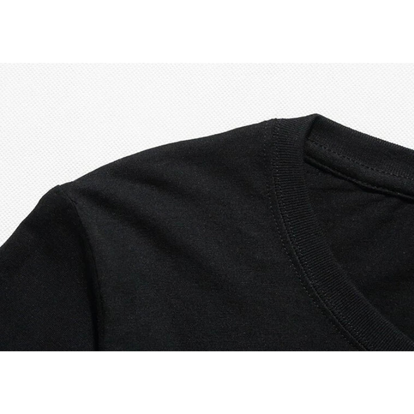 Premium Heavy Cotton Long Sleeve T Shirt for Men - Black