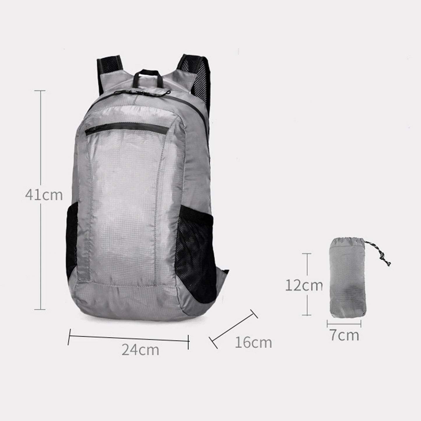 Portable Foldable 20L Waterproof Backpack Lightweight for Travel Outdoors