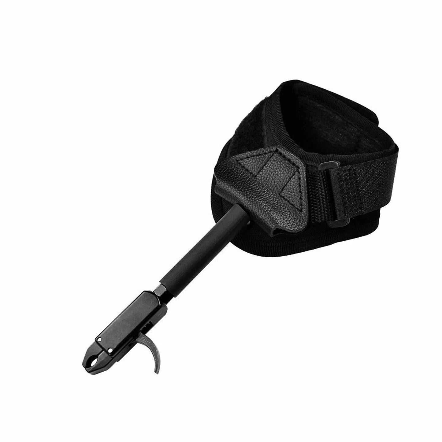 Adjustable Archery Bow Release Aid With Wrist Strap Caliper Design