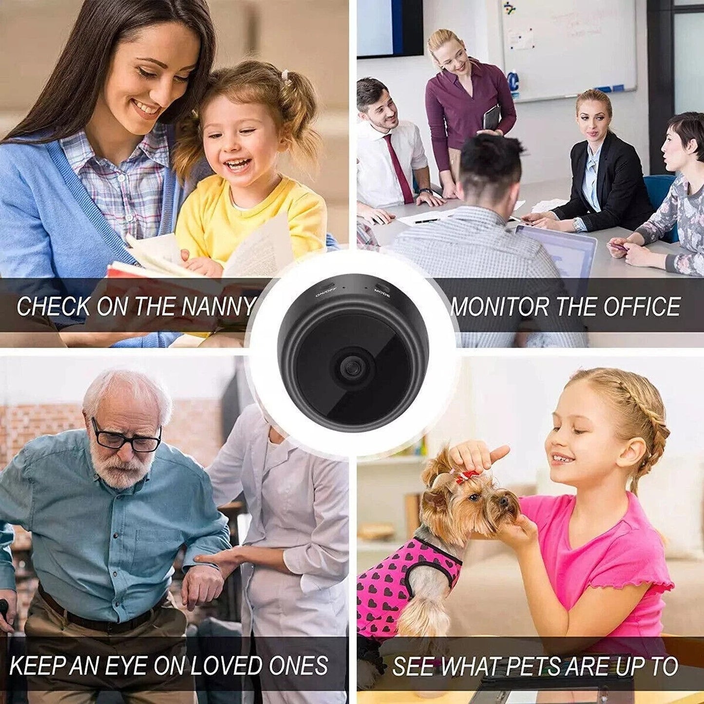 Mini Wifi HD Security Camera 1080P Wireless Night Vision Monito