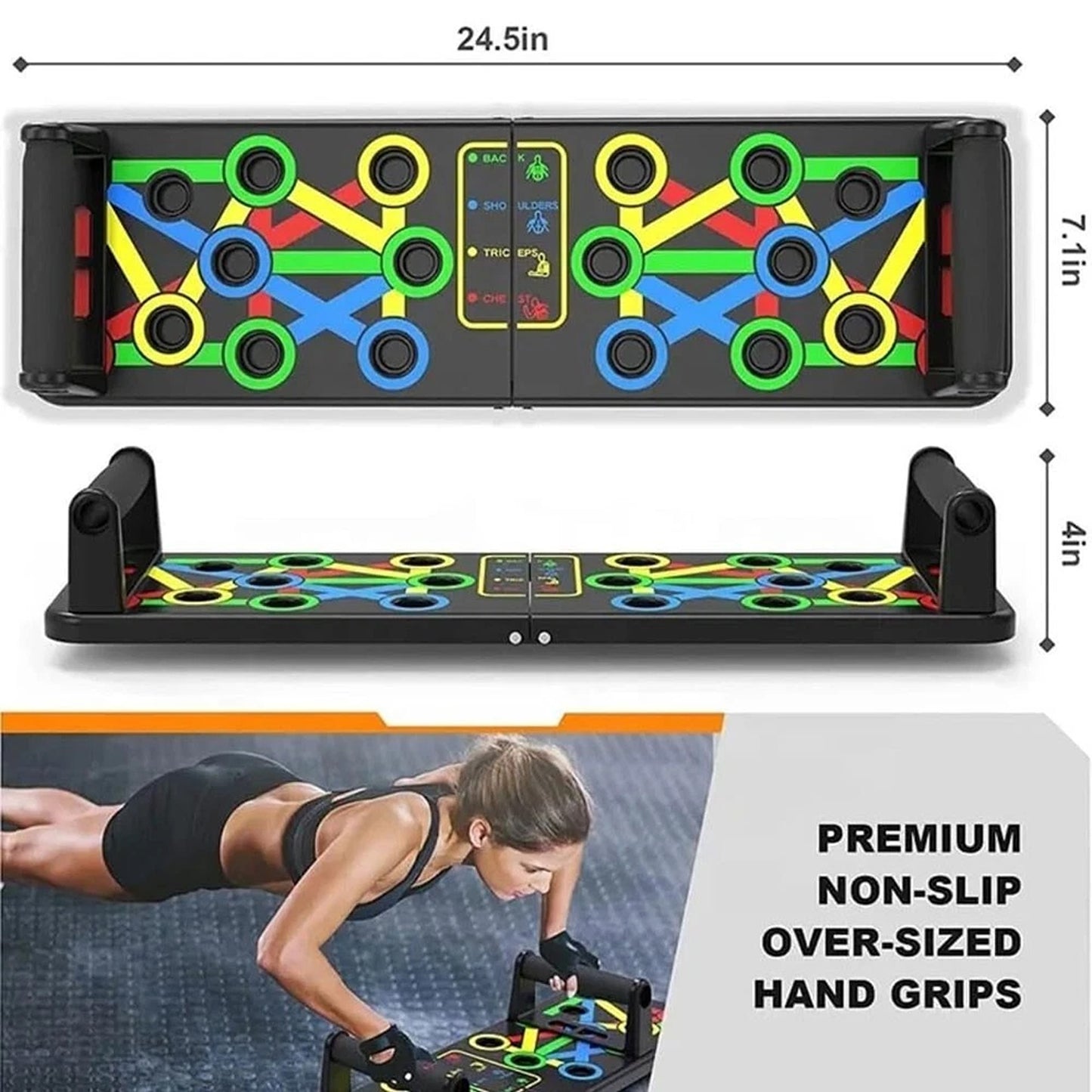 Push Up Board for Home Exercise Multifunctional Foldable Gym Training