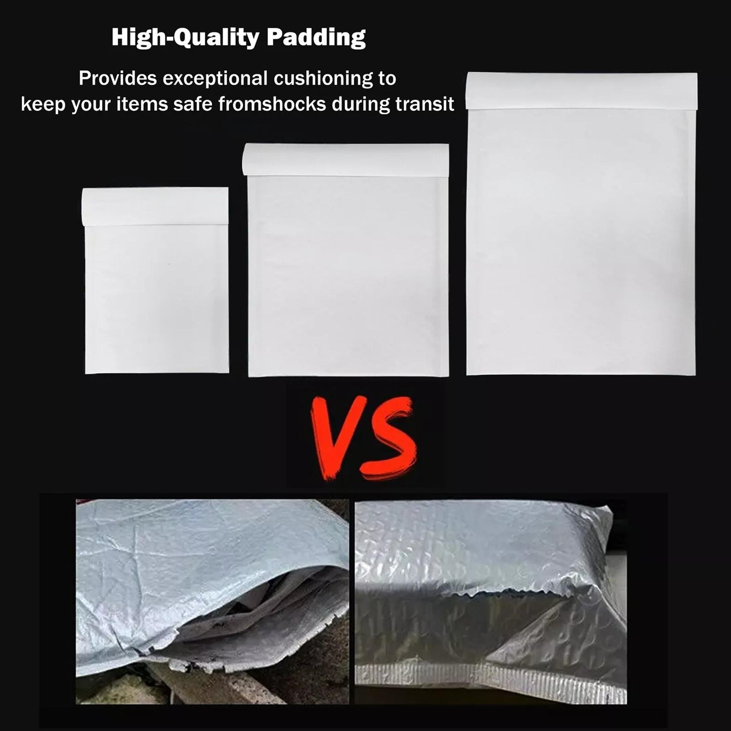 A5 Bubble Mailer 155x230mm White Padded Envelope C5 Size 1 - 40pcs