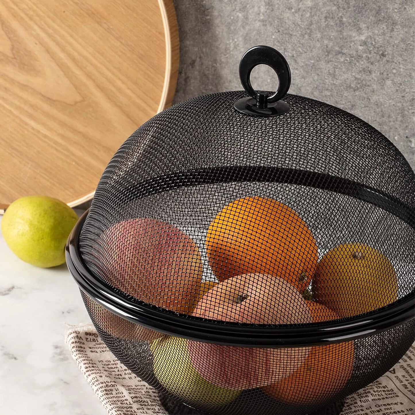 Multi Function Kitchen Fruit Basket with Lid Drain Basket