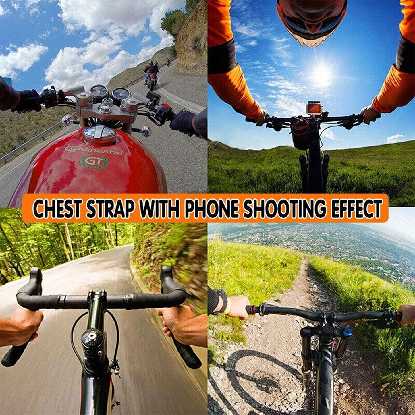 Adjustable Chest Harness Clip Holder for Smartphones and GoPro