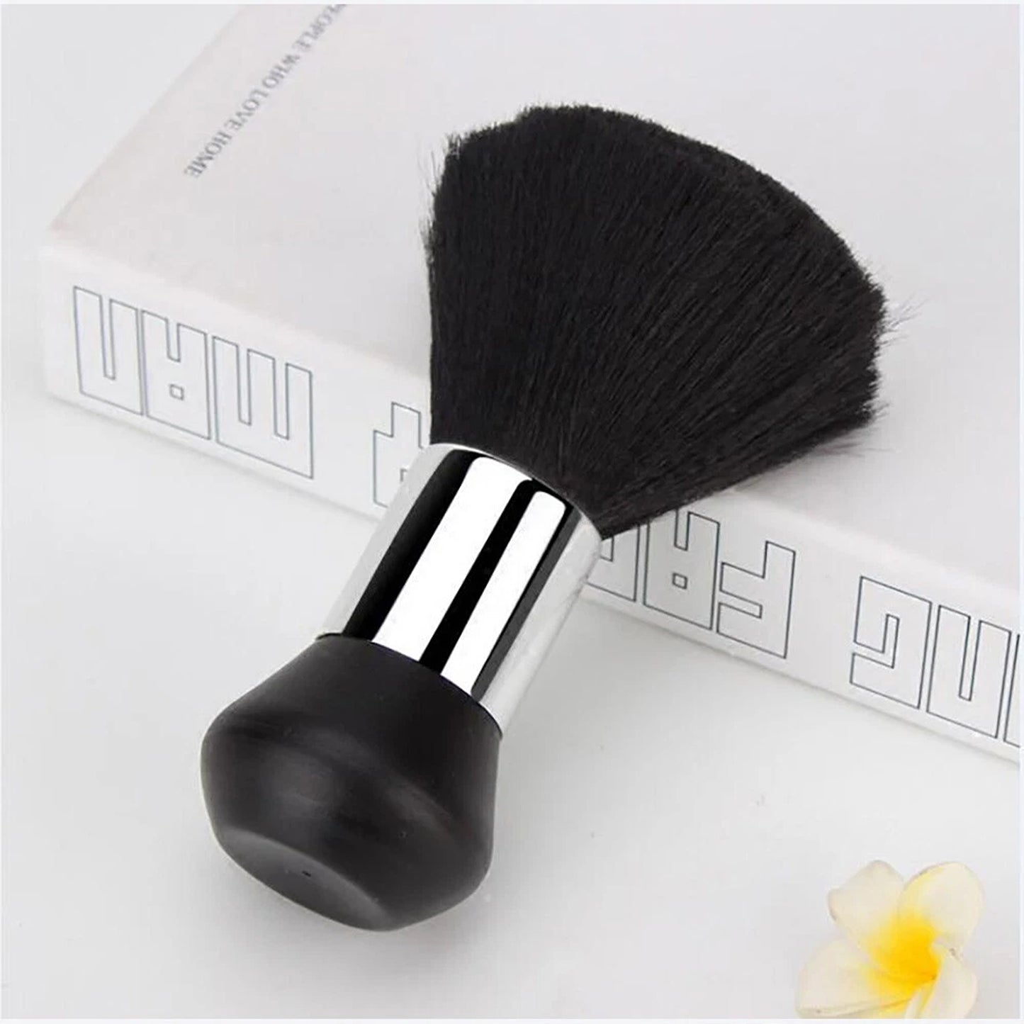 Barber Neck Duster Brush Hair Cutting Cleaning Brush Black