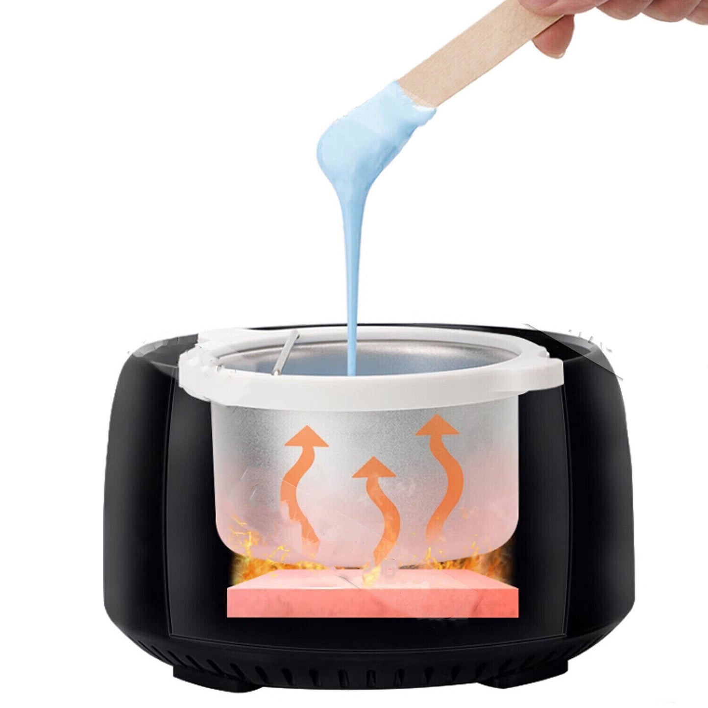 Hair Removal Wax Warmer Kit LED Paraffin Heater for Home & Salon Use