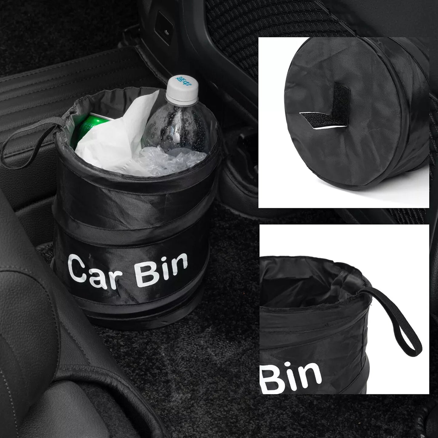 Foldable Car Trash Bin Waterproof Garbage Storage Organizer