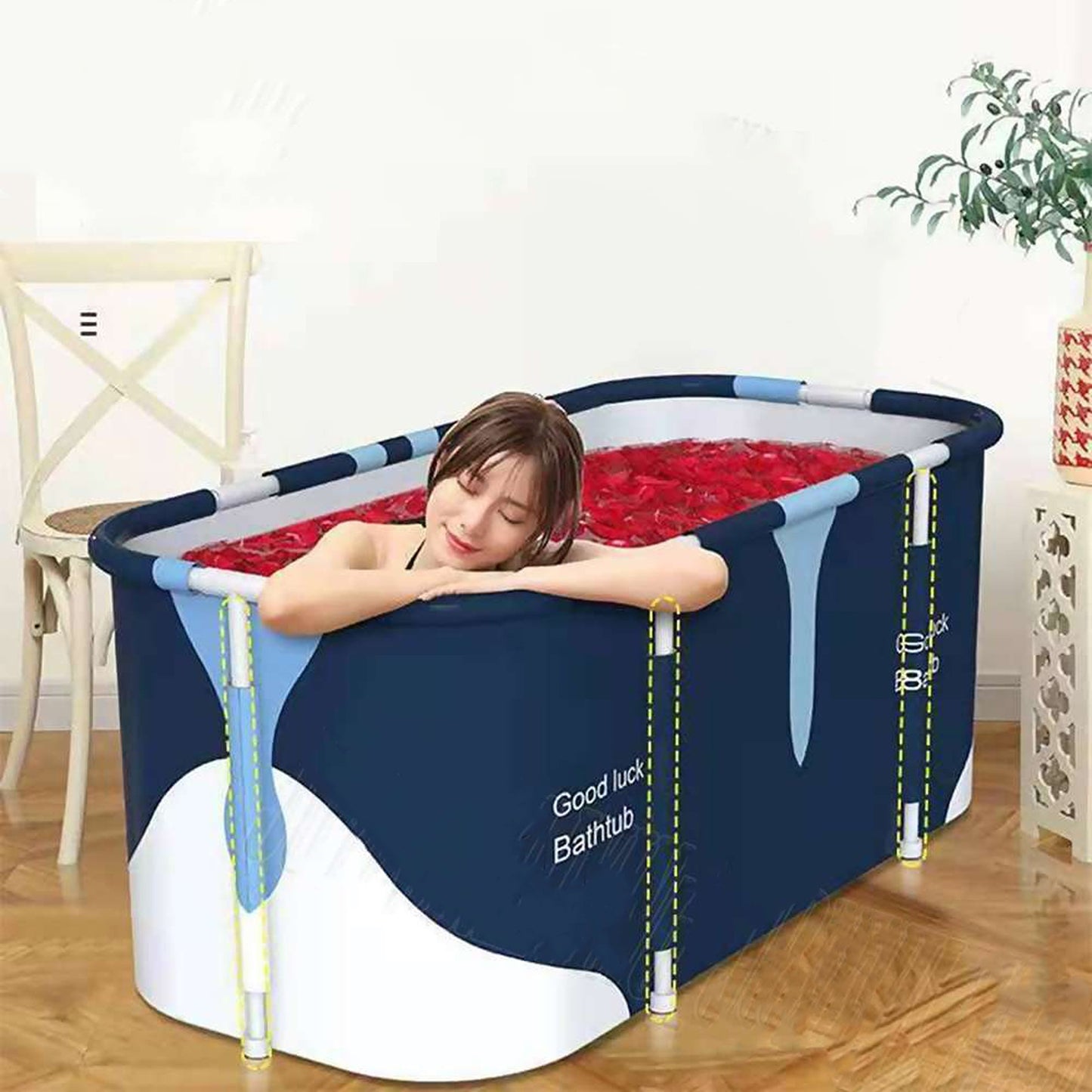 Foldable Portable Bathtub Water Tub Folding PVC