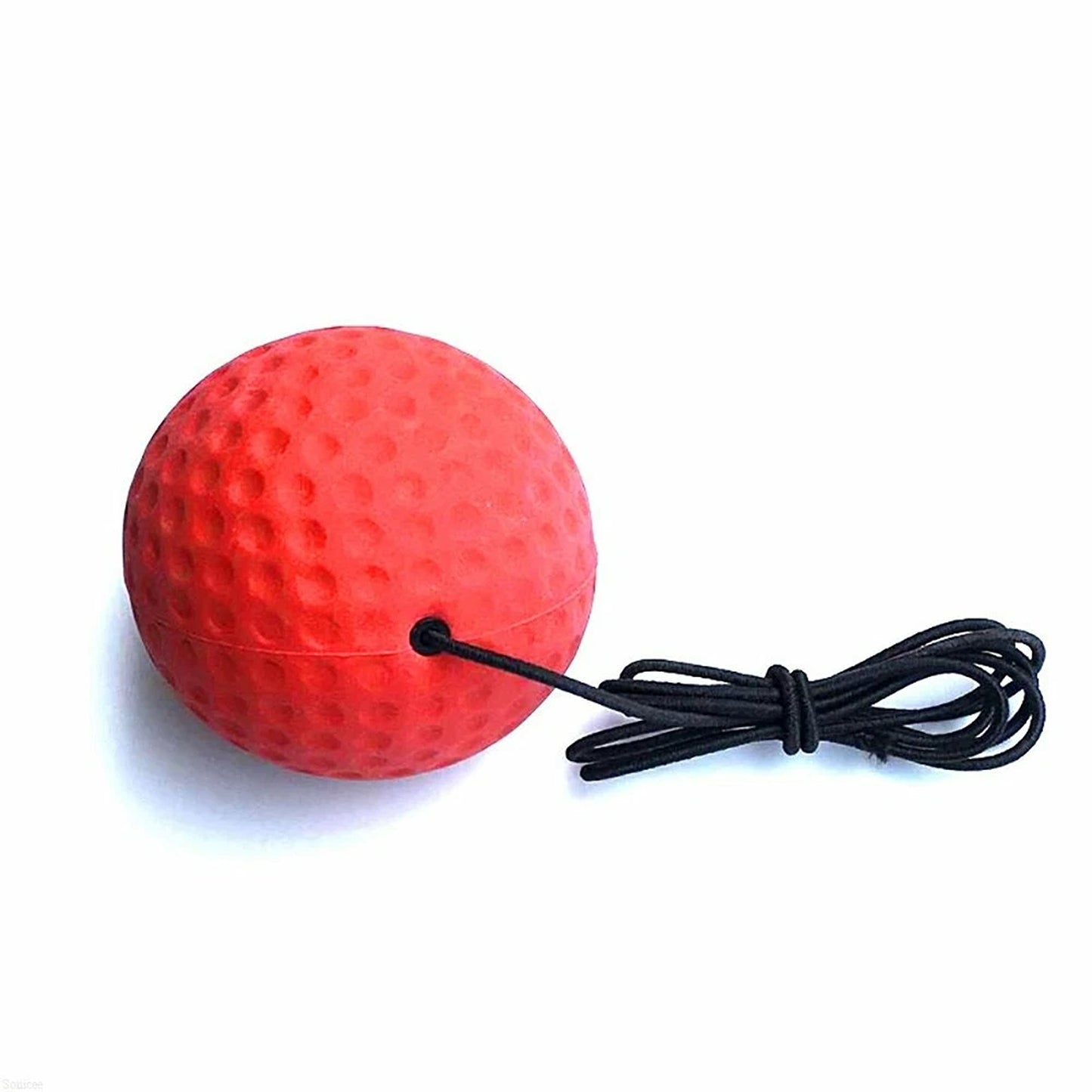 Reflex Reaction Ball Boxing Headband Speed Punch Training Red