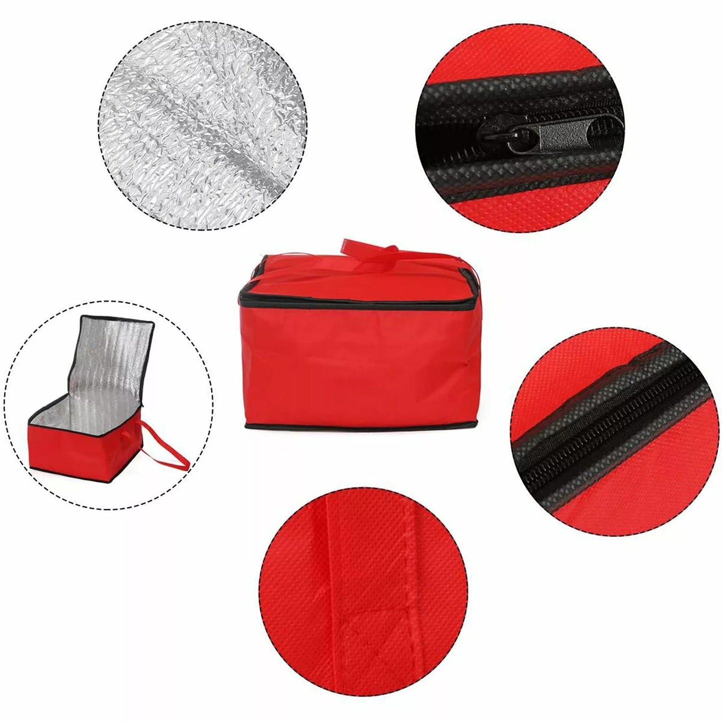 Reusable Insulated Delivery Bag for Food Transport and Storage