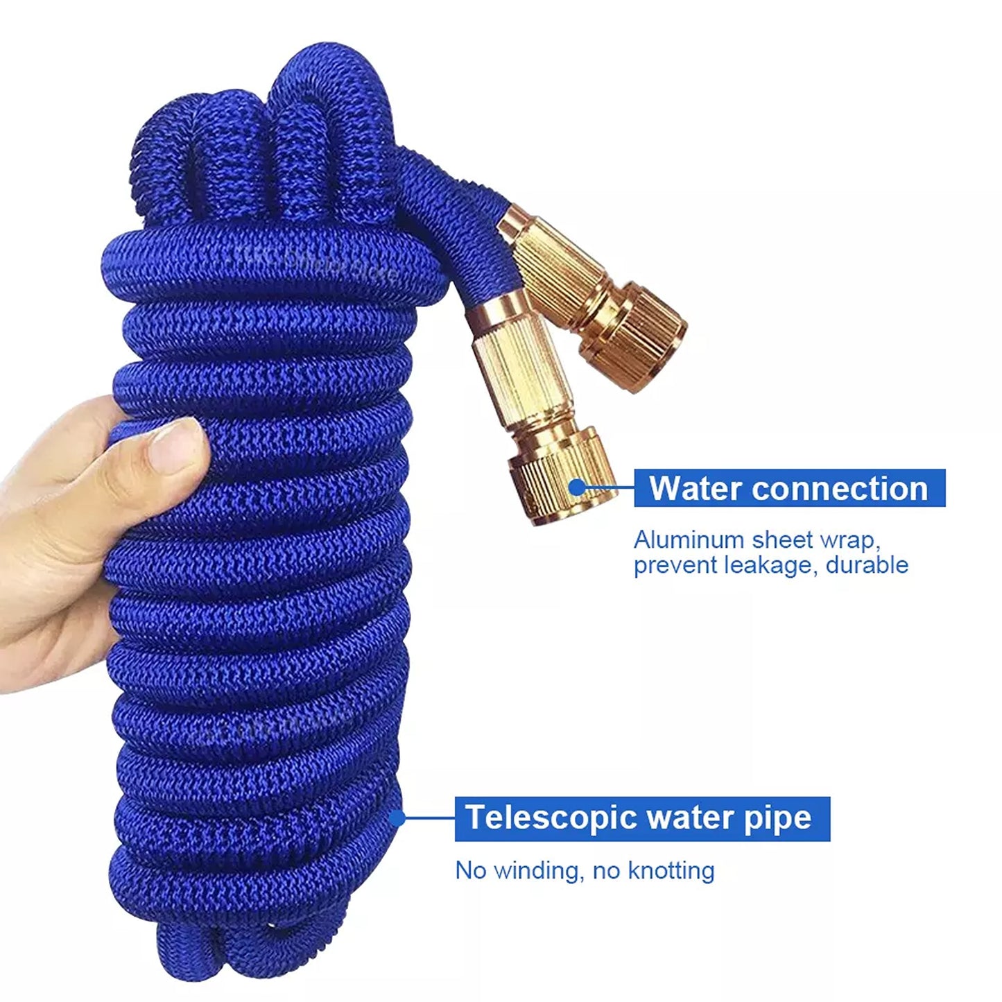 Flexible Garden Hose Pipe 100FT with Nozzle Spray Gun