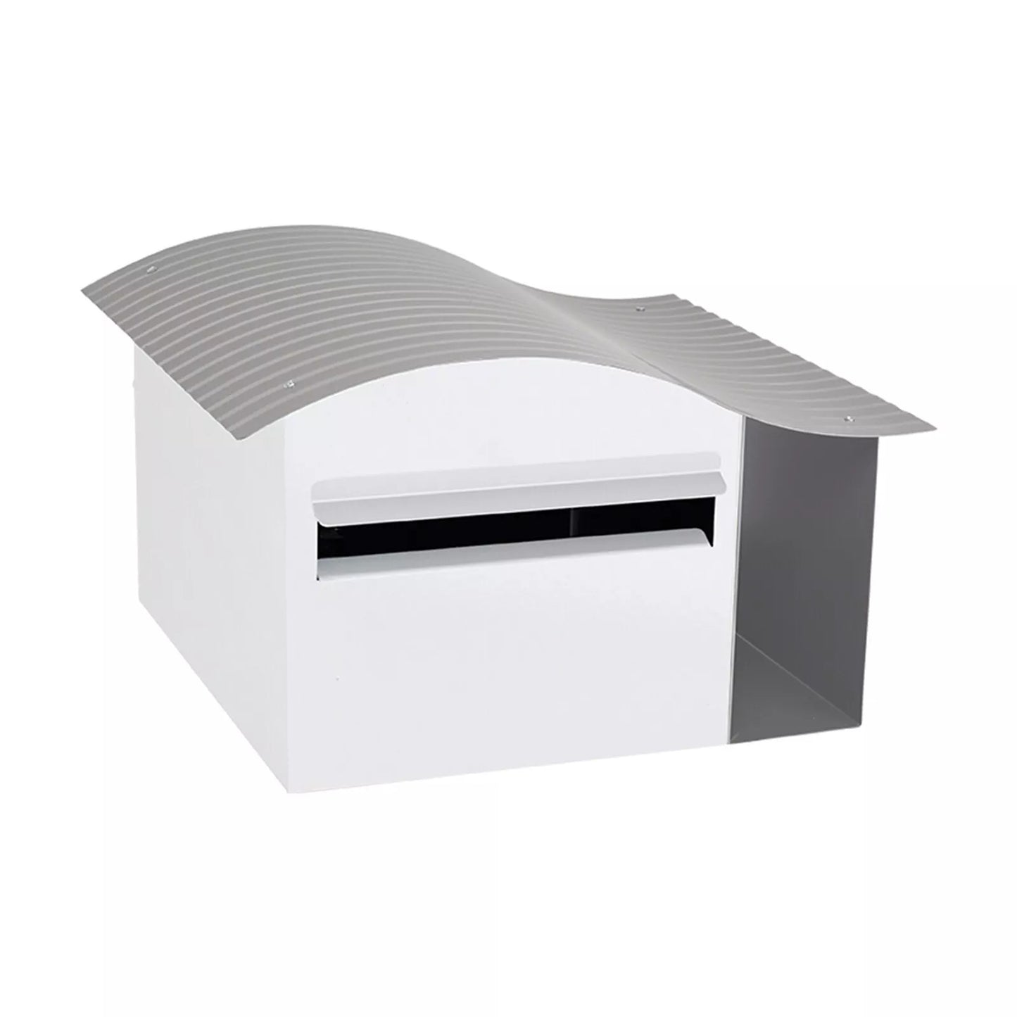 Lockable Letterbox with Newspaper Holder Suits A4 Wall Mounted