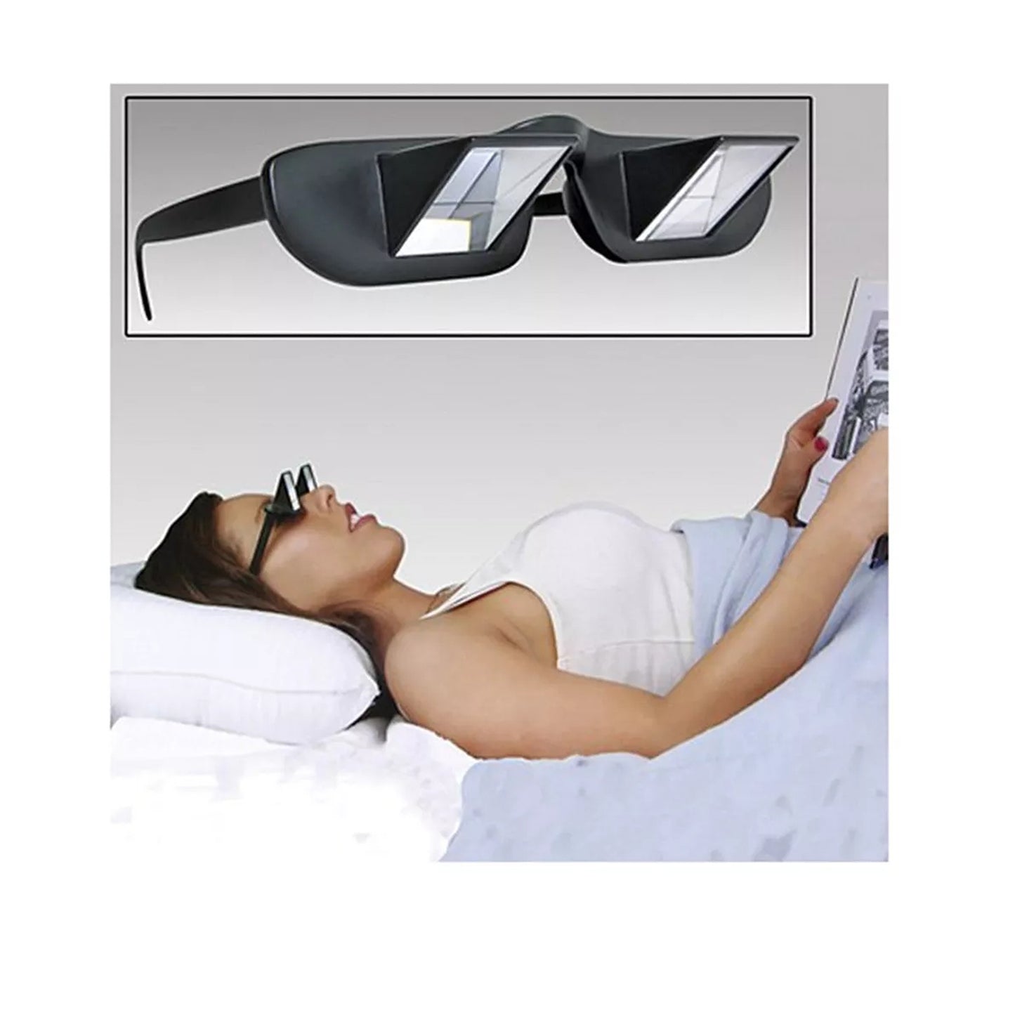 Lazy Glasses 90 Degree Bed Reading Prism Glasses