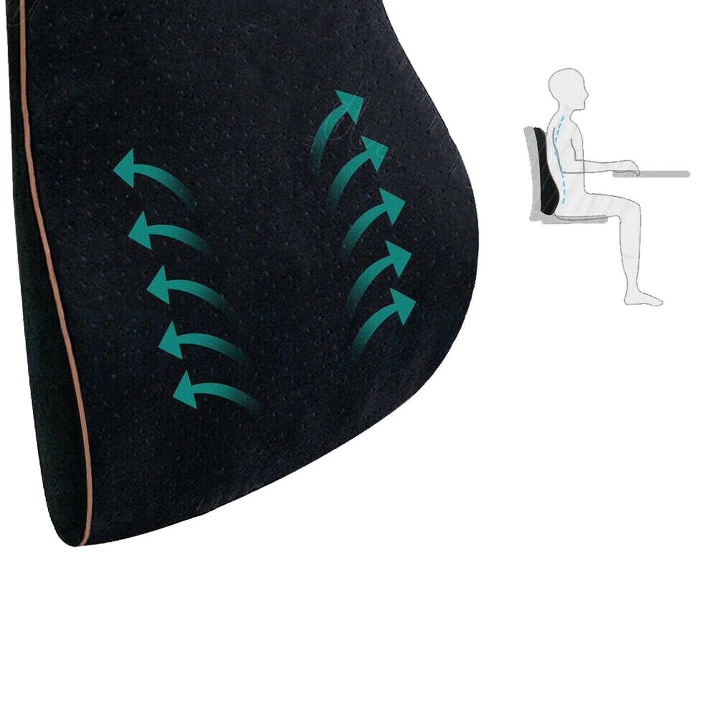 Lumbar Support Cushion with Memory Foam