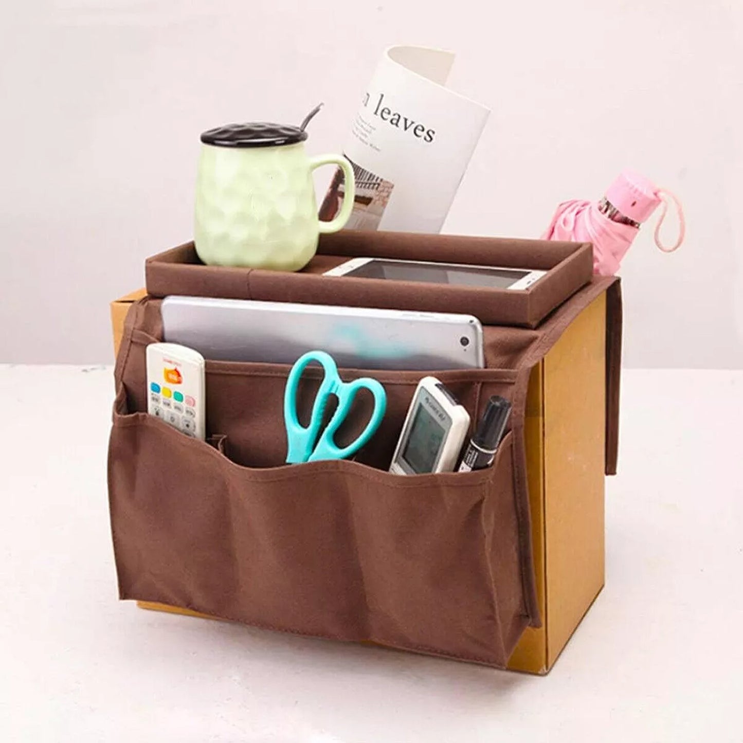 Sofa Hanging Storage Bag Multi Pocket Organizer Remote Control Holder for Home
