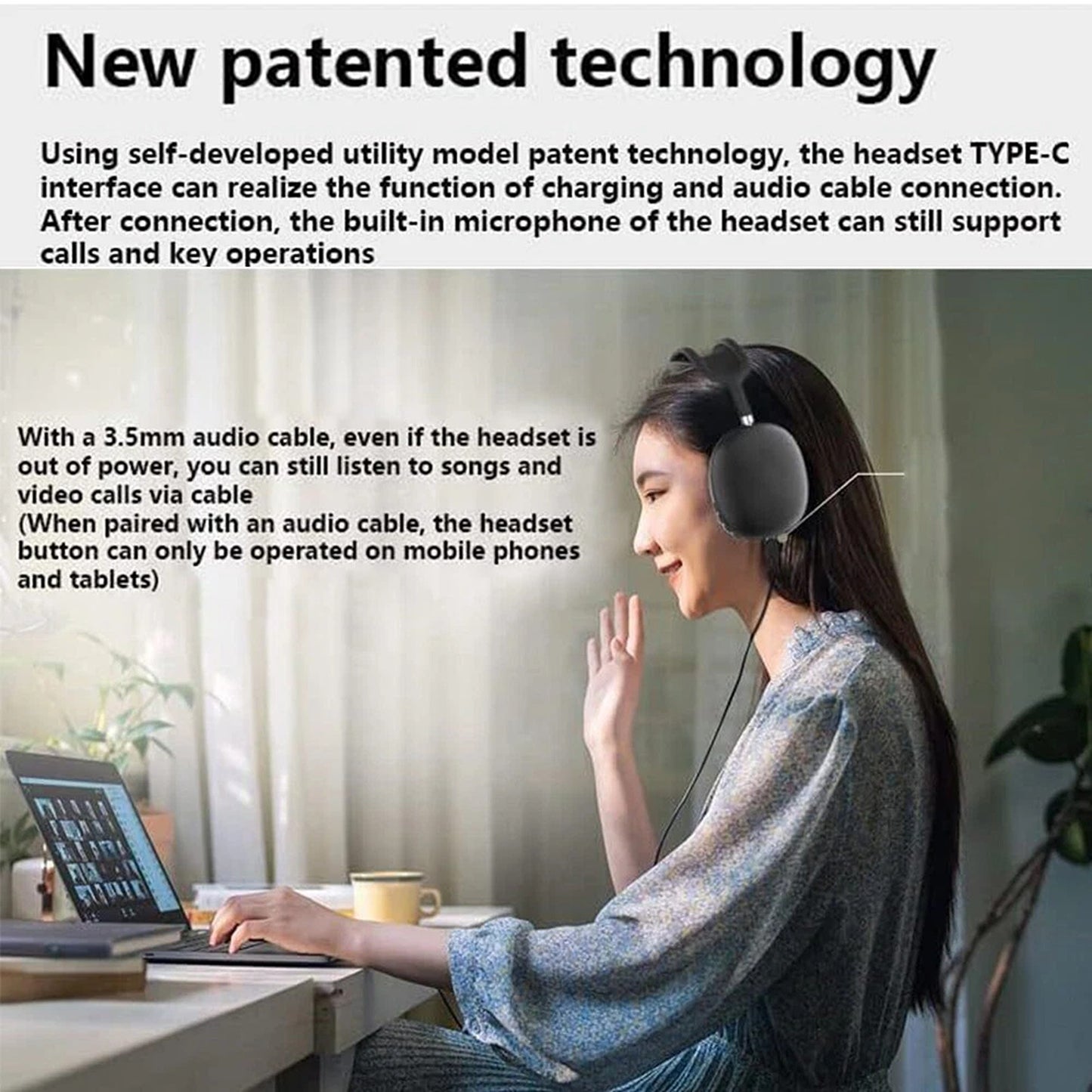 Green Wireless Bluetooth Noise Cancelling Over Ear Headphones