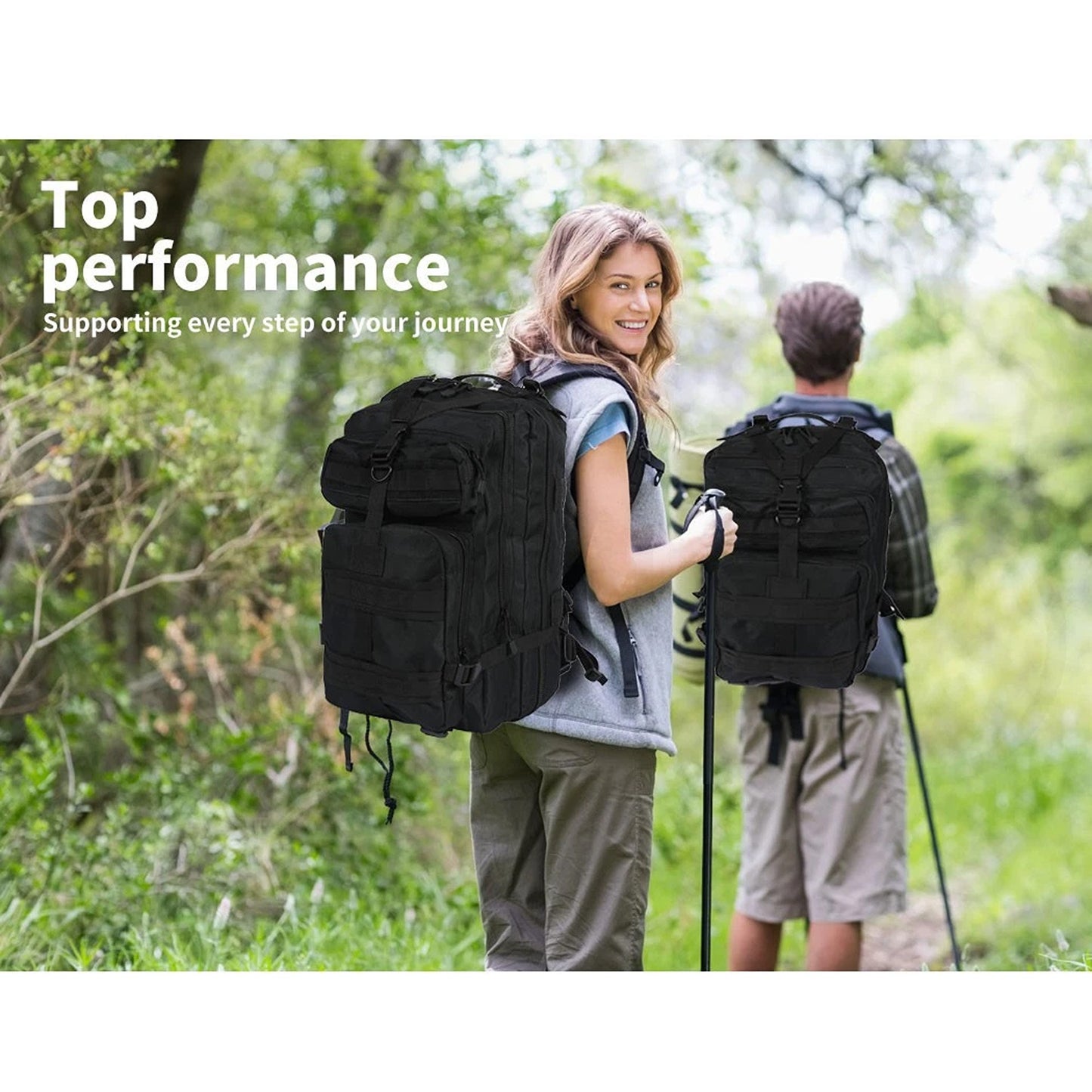 Tactical Backpack Military Rucksack for Hiking and Camping