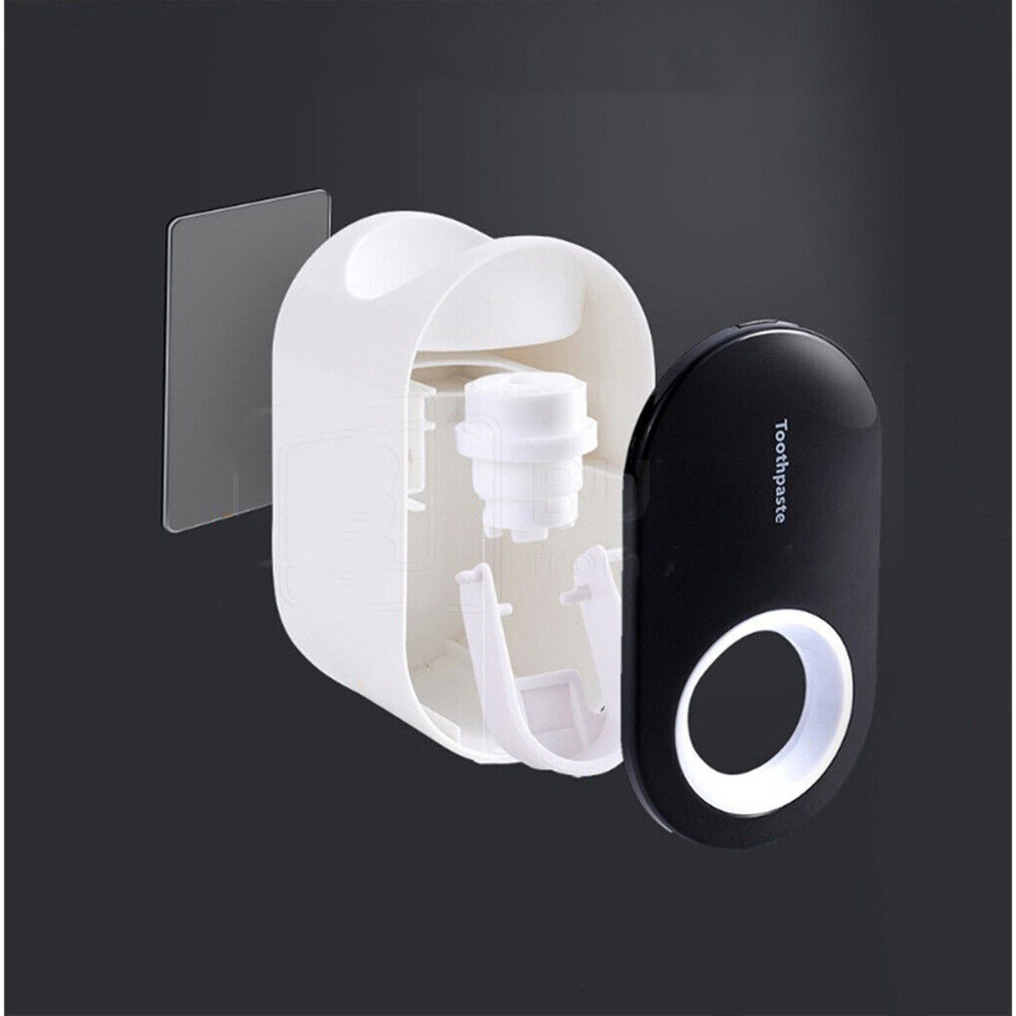 Wall Mounted Toothbrush Holder Automatic Toothpaste Dispenser