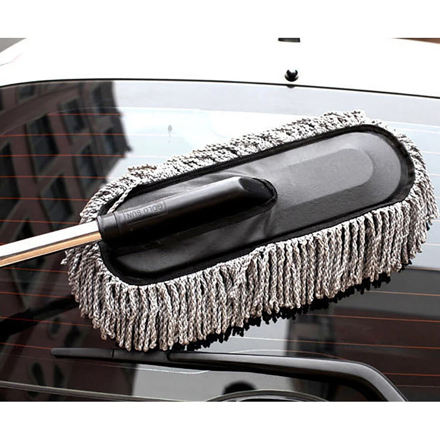 Microfiber Car Wash Duster With Telescoping Handle Cleaning Brush