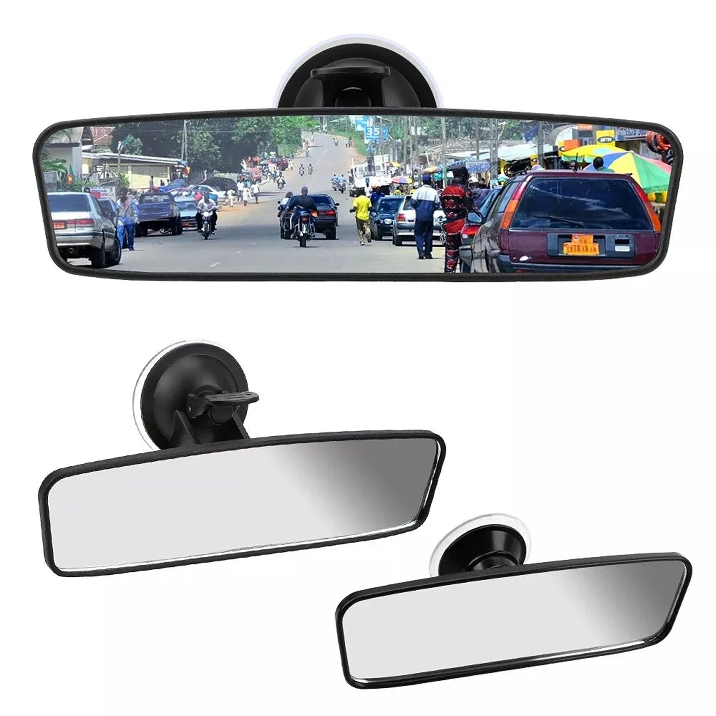 Universal Car Rear View Mirror with Suction Mount