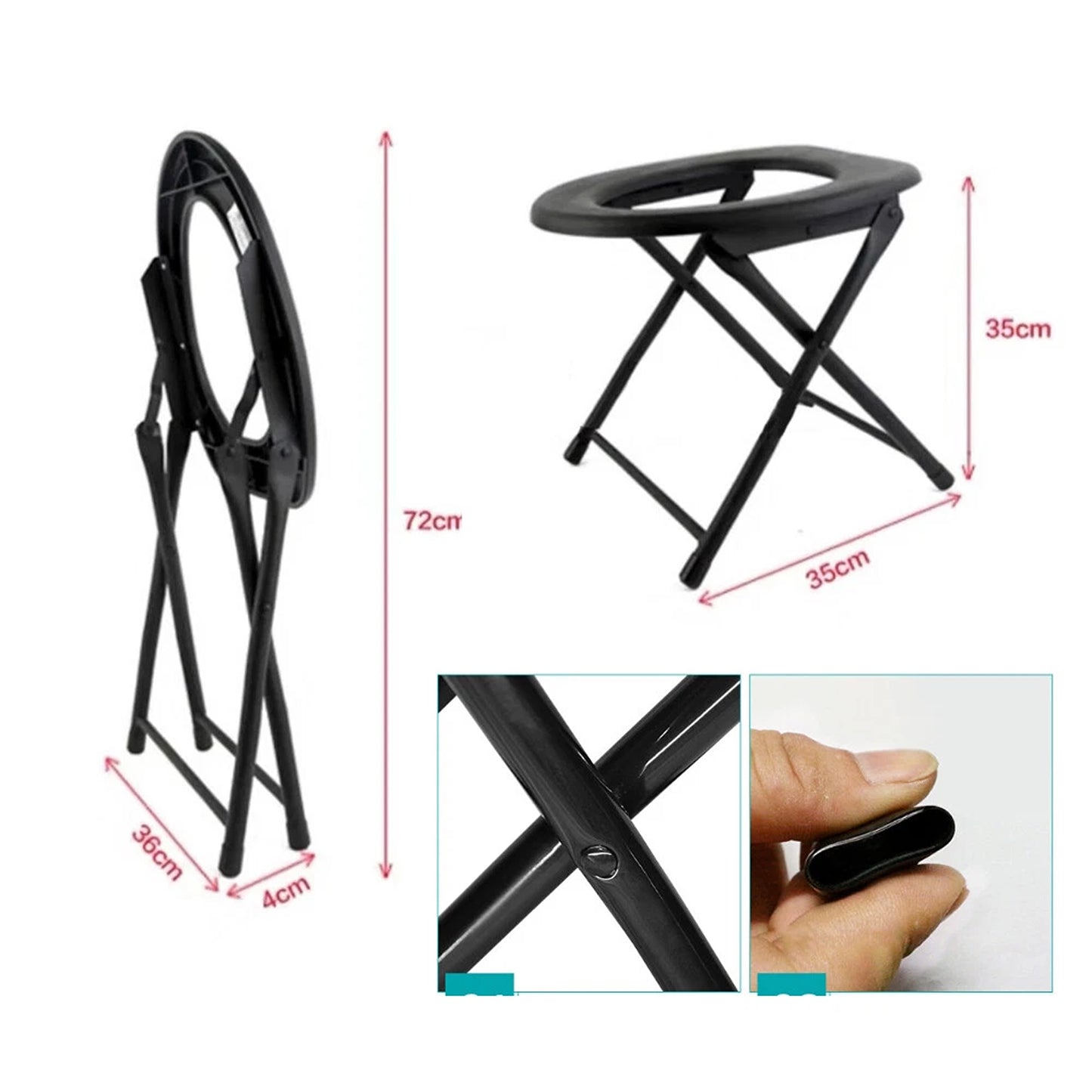 Portable Folding Toilet Outdoor Camping Travel