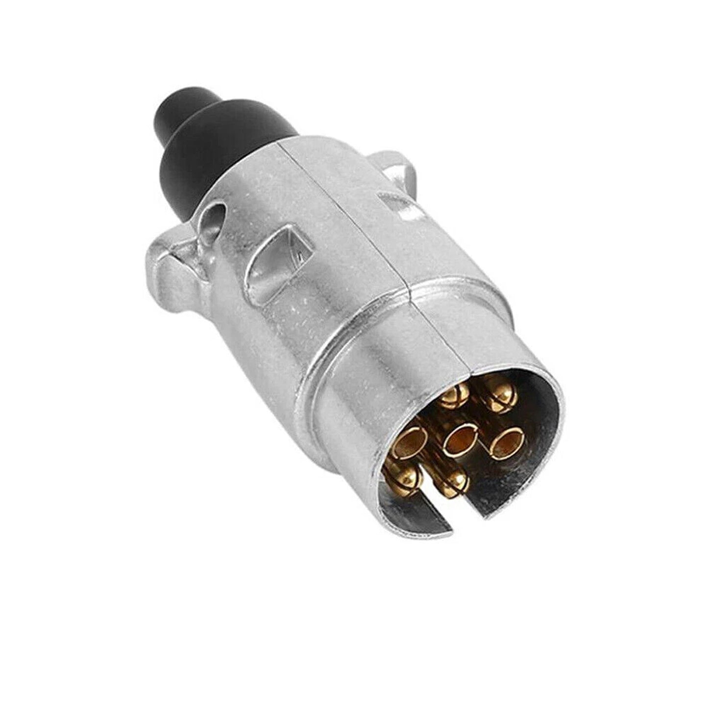 Aluminium 7 Pin Trailer Plug Male Connector Set of 2