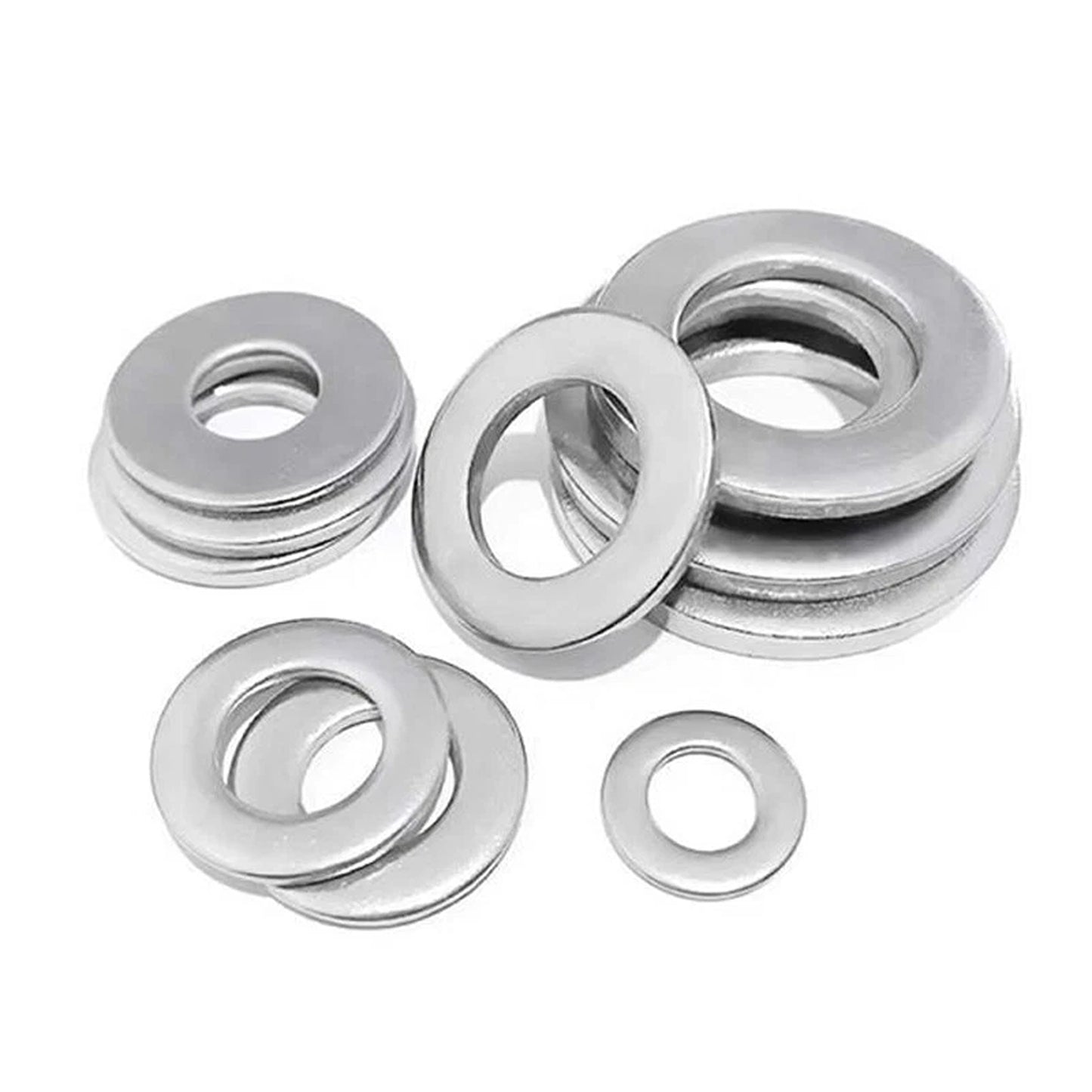 Stainless Steel Flat Washer Assortment Set 600pcs