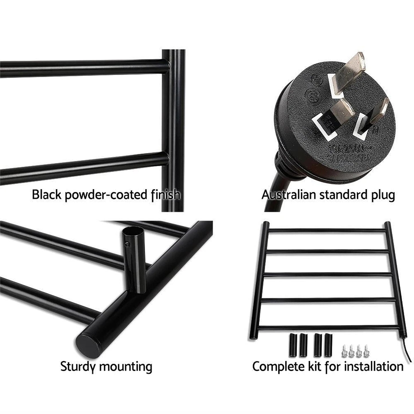 Electric Heated Towel Rail Warmer Ladder Style Rack