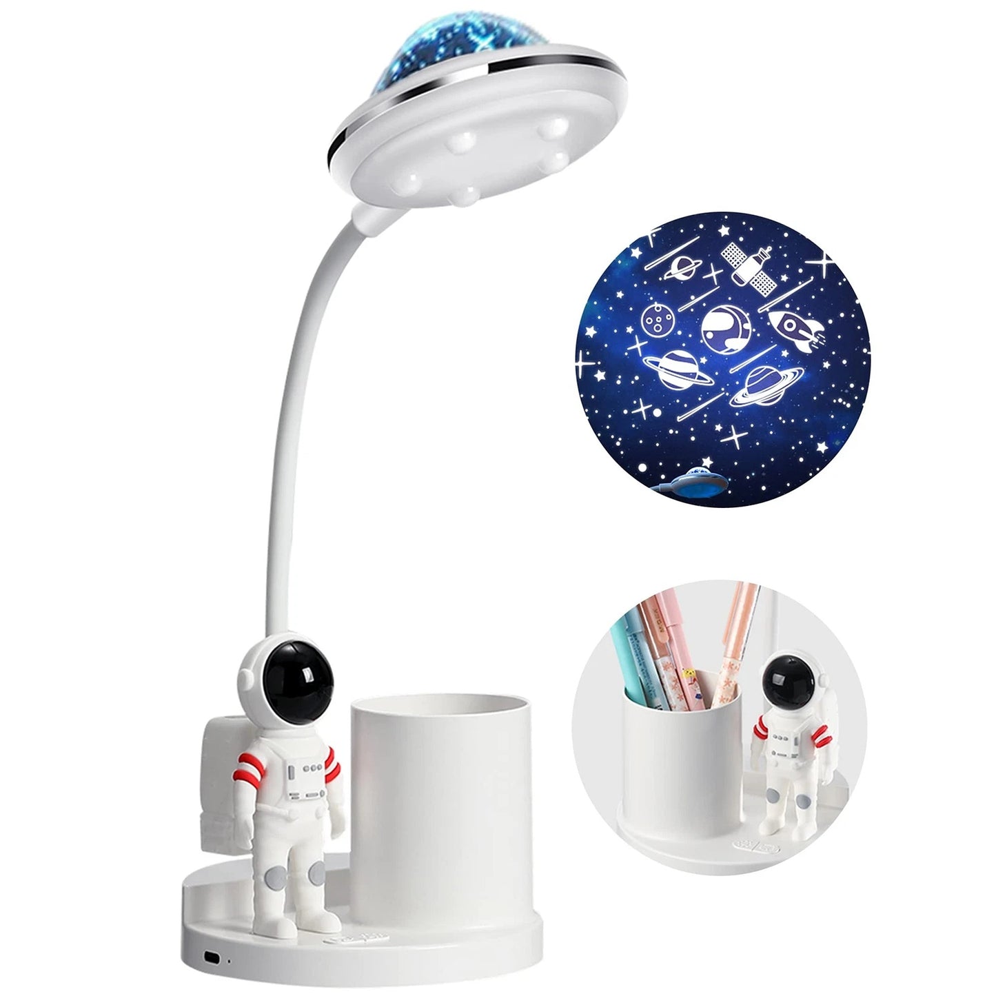 LED Desk Lamp with Touch Sensor and USB Rechargeable Battery