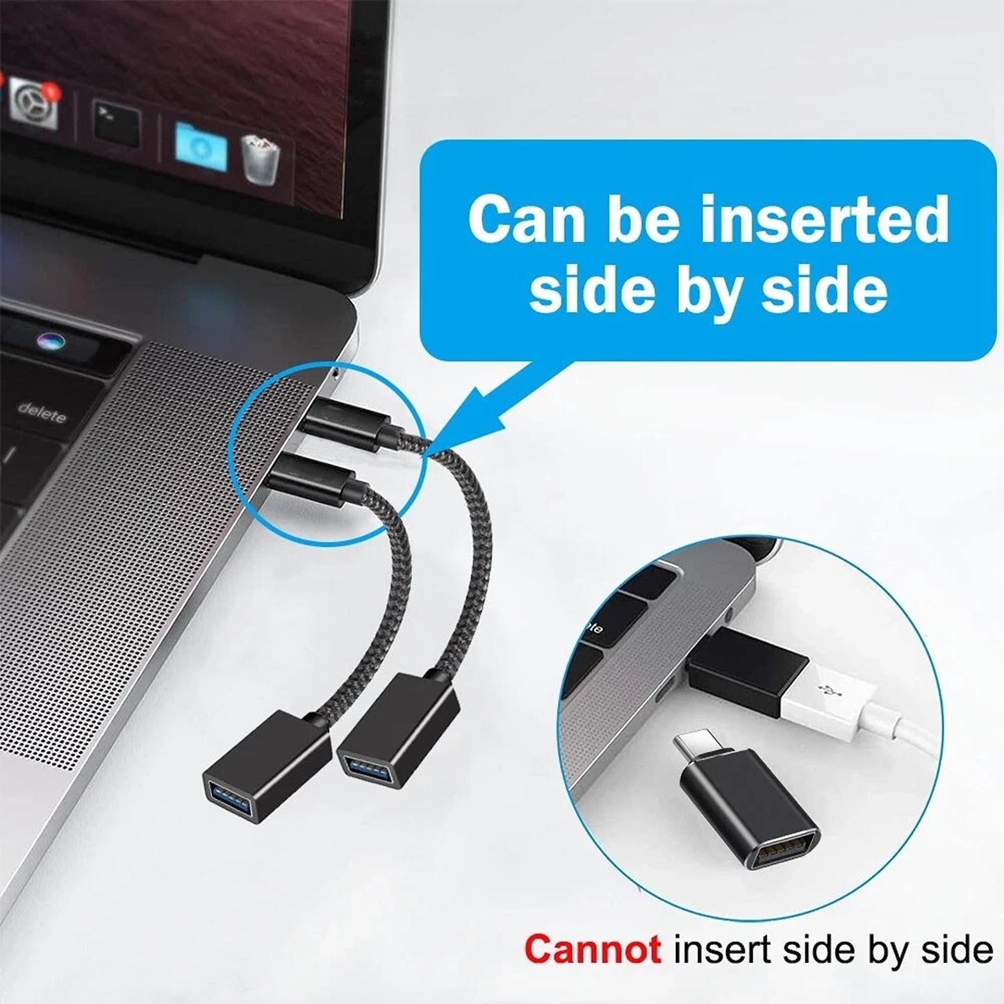 USB Type C to USB A 3.2 OTG Data Adapter Cable Converter