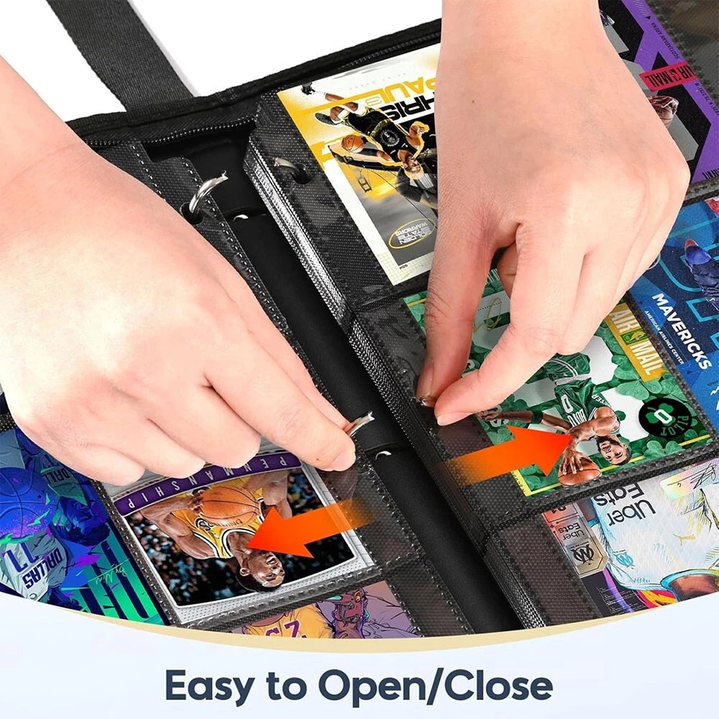 Trading Card Organizer Binder with 900 Card Capacity