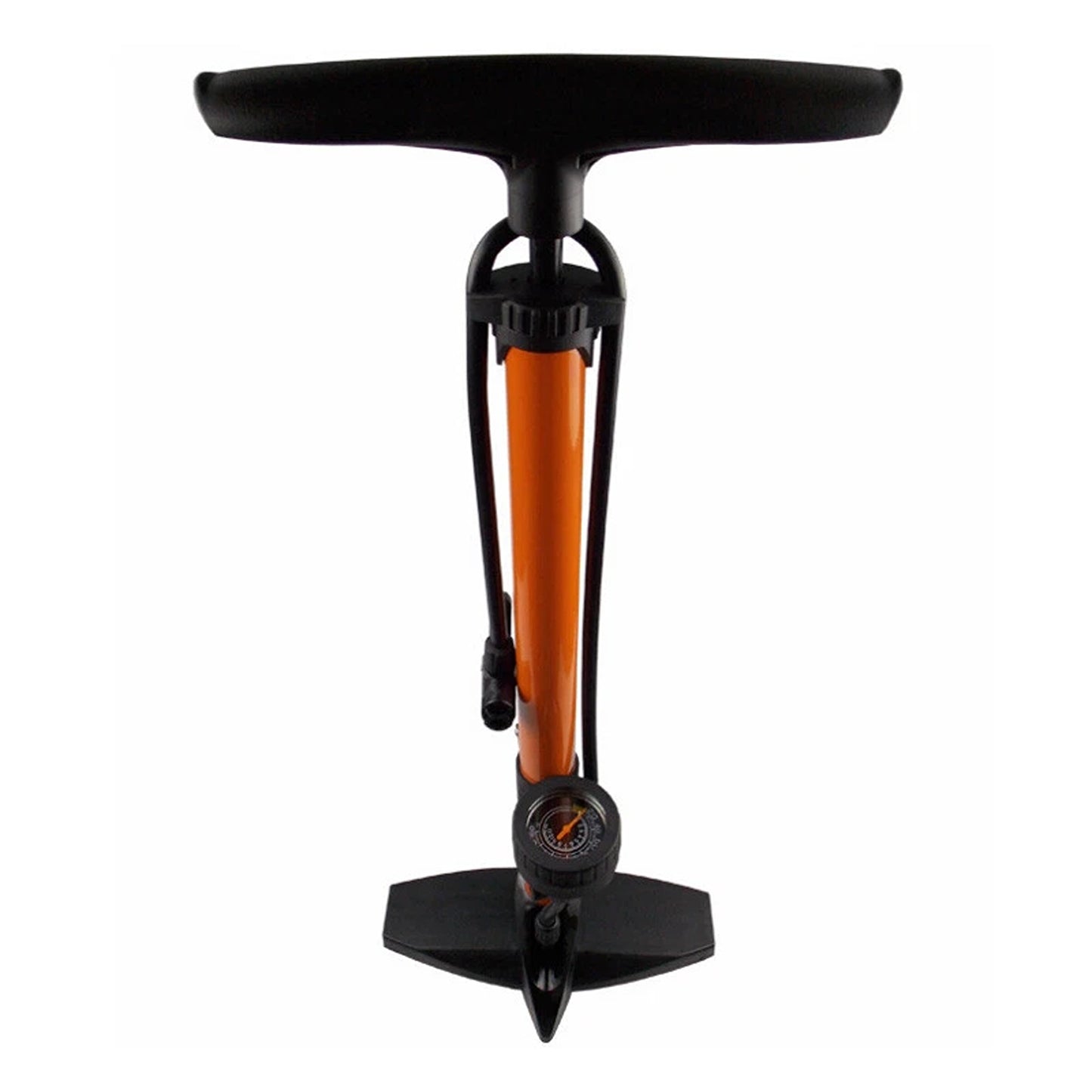160 PSI High Pressure Bicycle Air Pump Alloy Floor Dual Valve Gauge