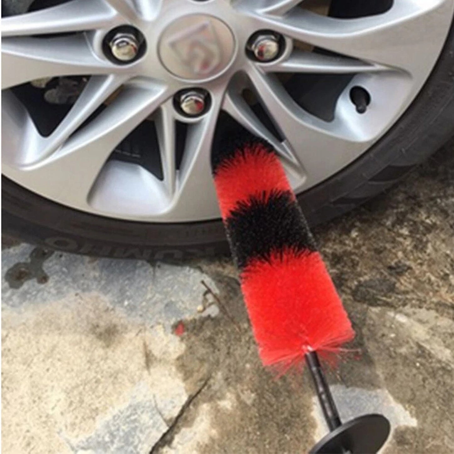 Car Wheel and Tire Cleaning Brush for Vehicle Detailing