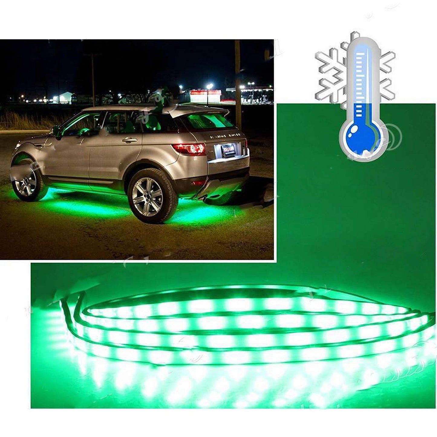 App Control RGB Underglow LED Neon Strip Kit For Car