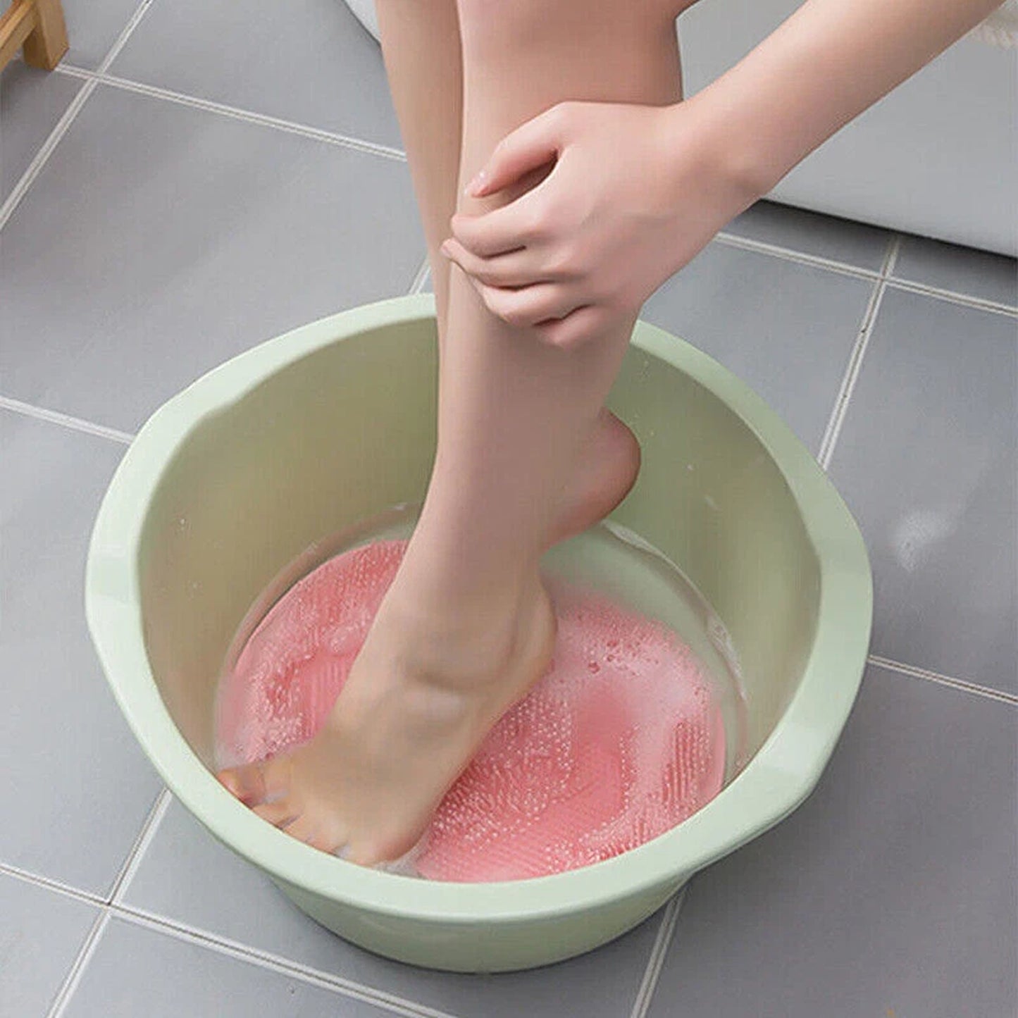 Foot and Back Scrubber Mat for Shower and Bath Exfoliating Pad