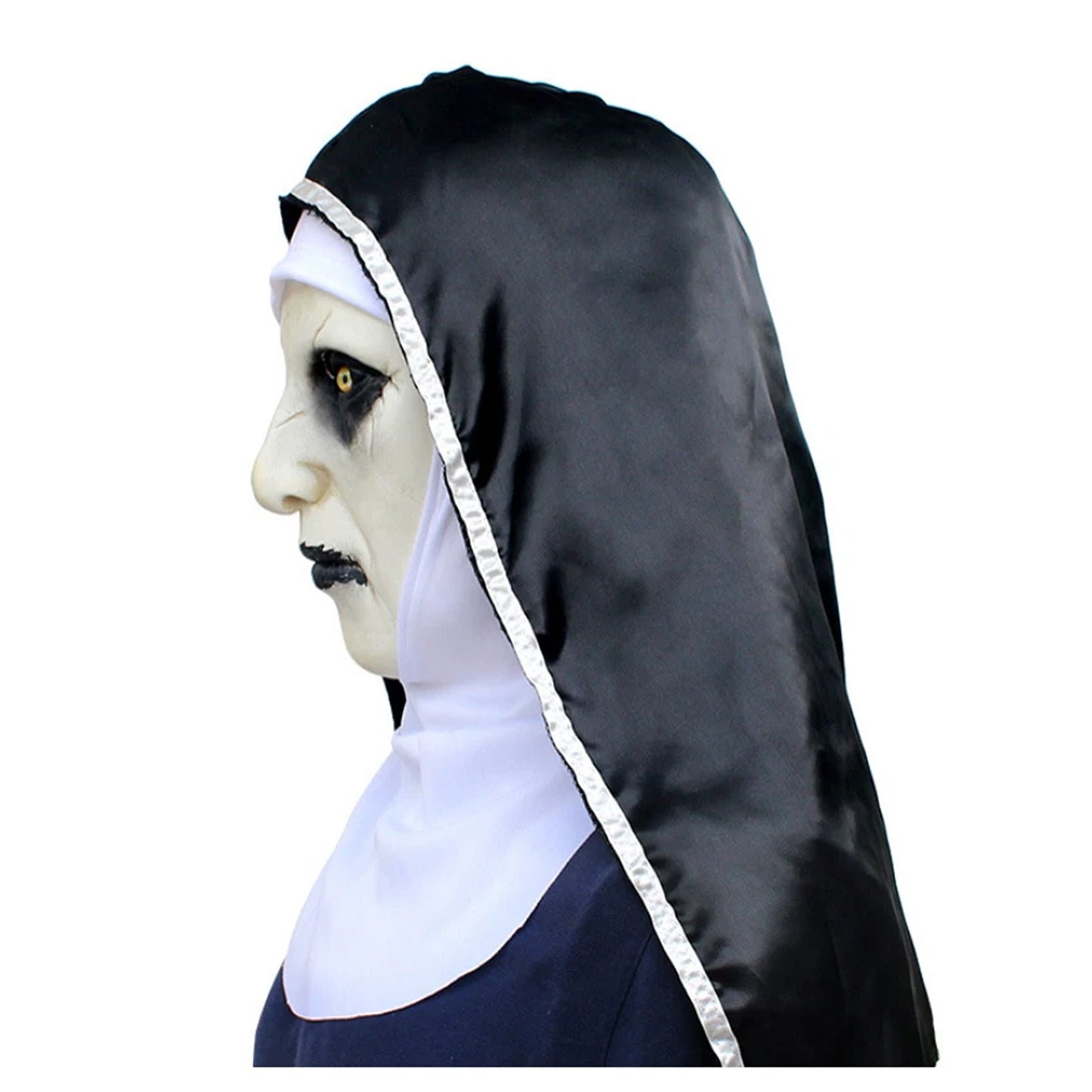 The Nun Valak Full Head Latex Mask for Halloween and Cosplay