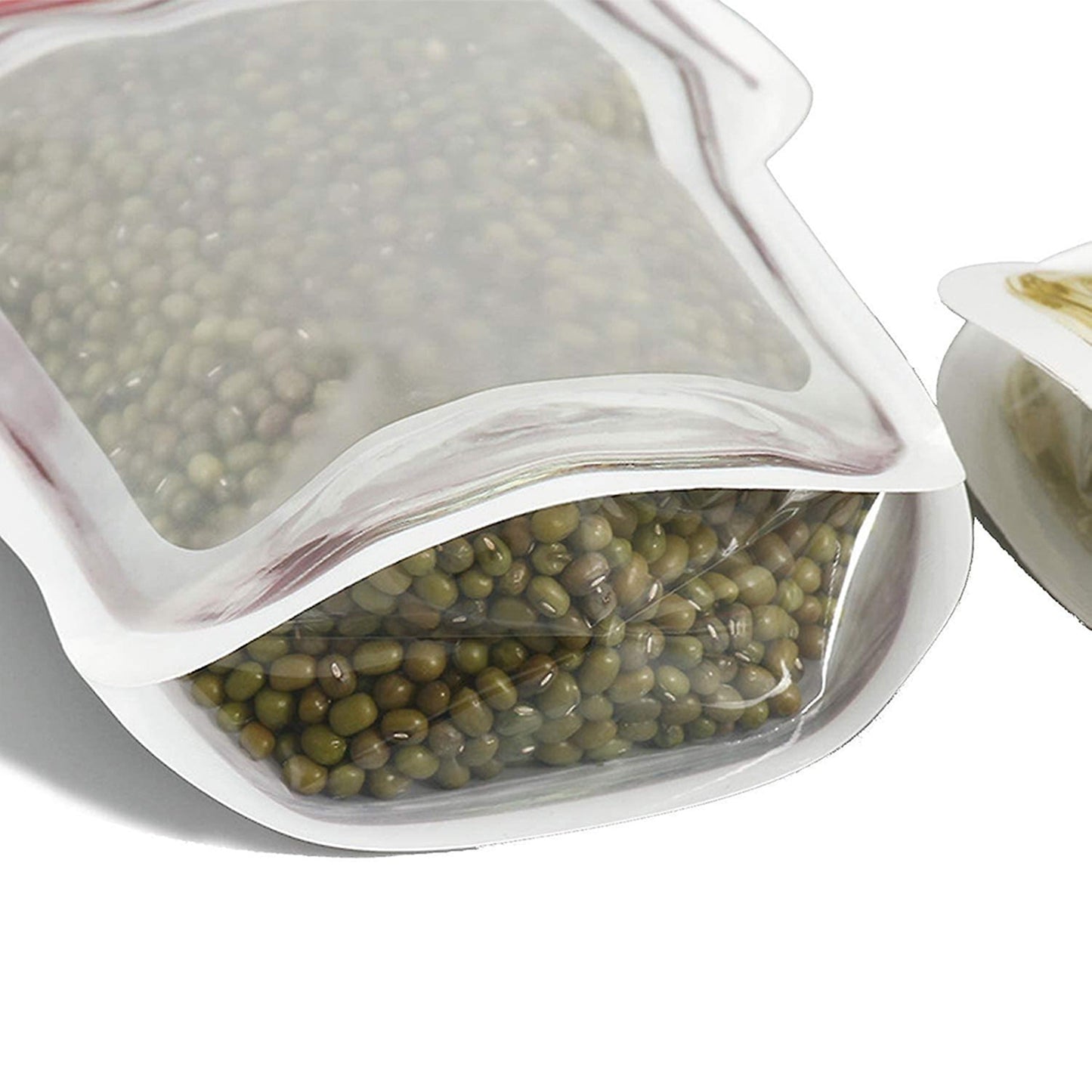 Mason Jar Zipper Reusable Zip Lock Food Storage Bags 10x