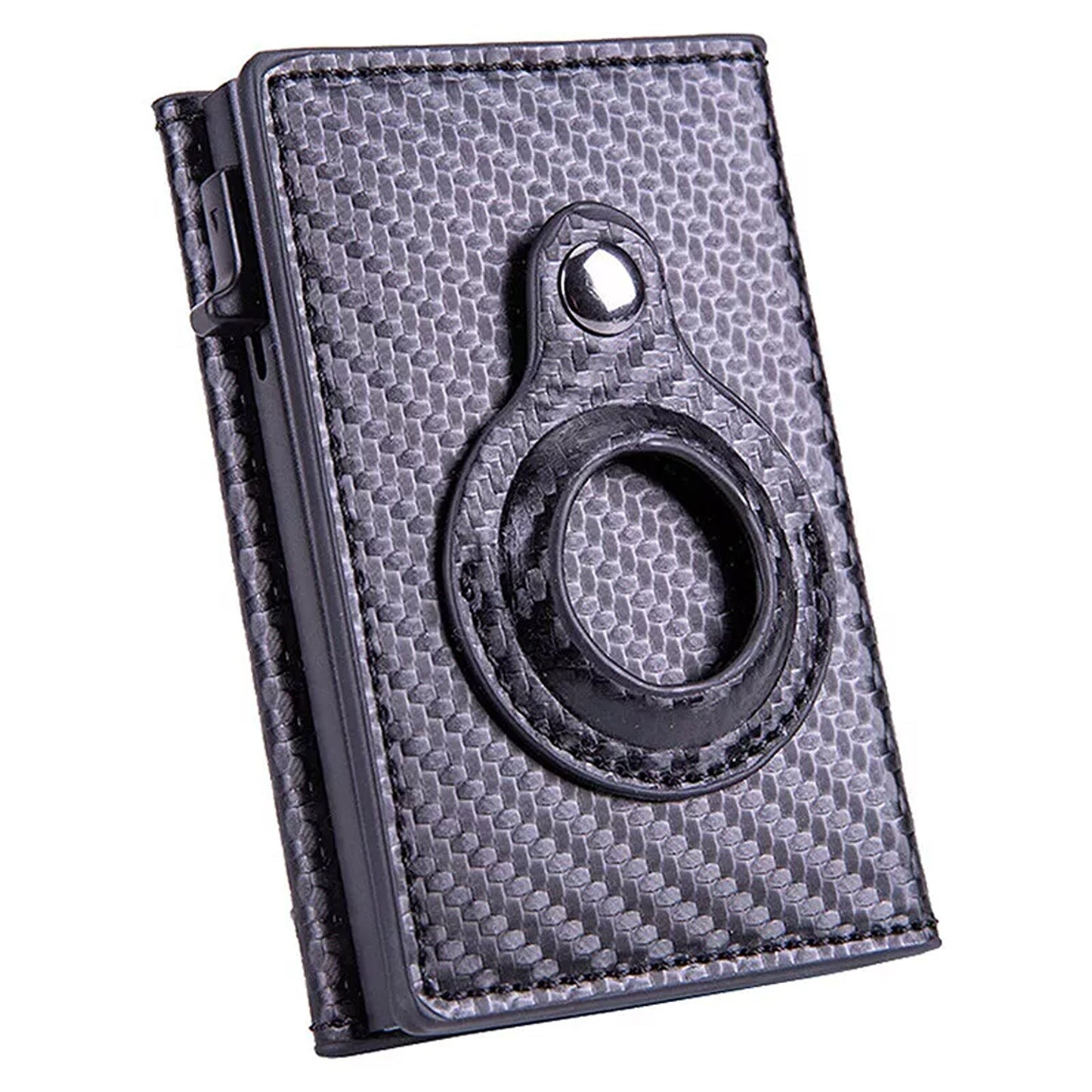 PU Leather Wallet with AirTag Holder Credit Card and Cash Case