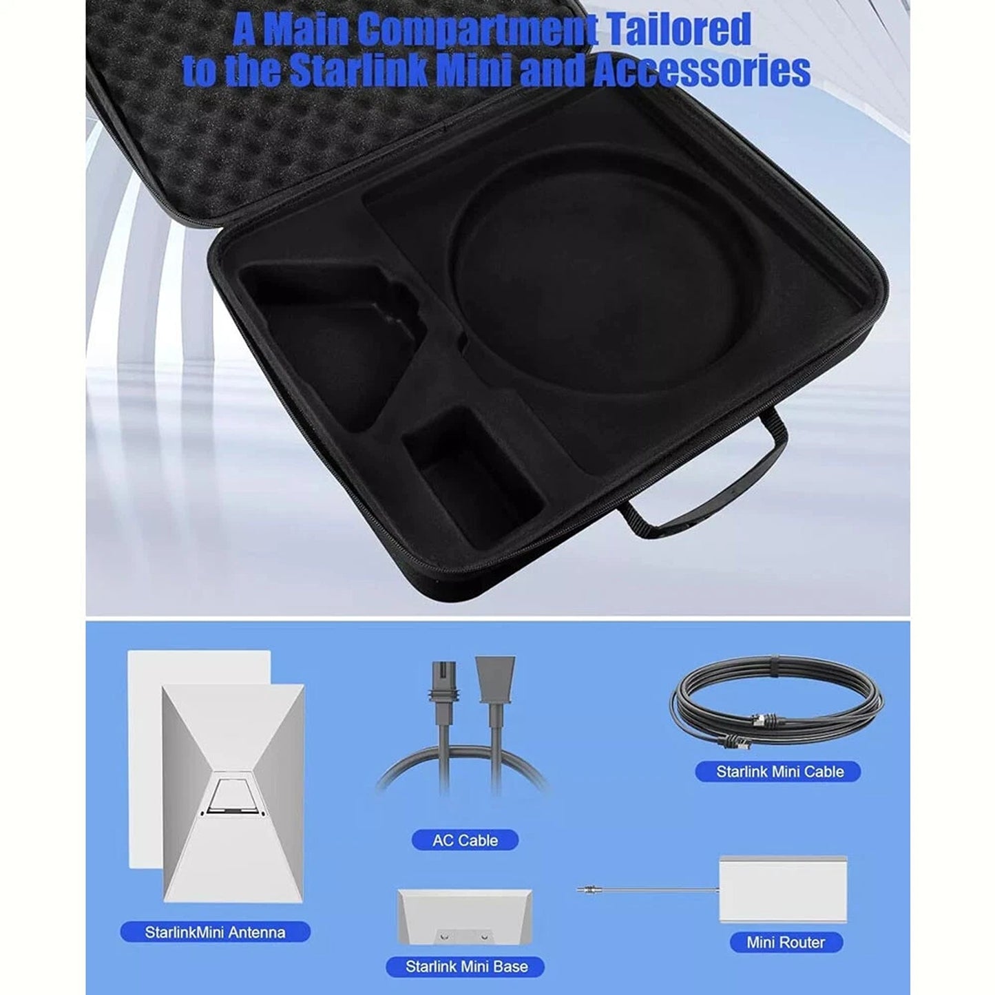 Hard Carrying Case for Starlink Mini Waterproof and Portable