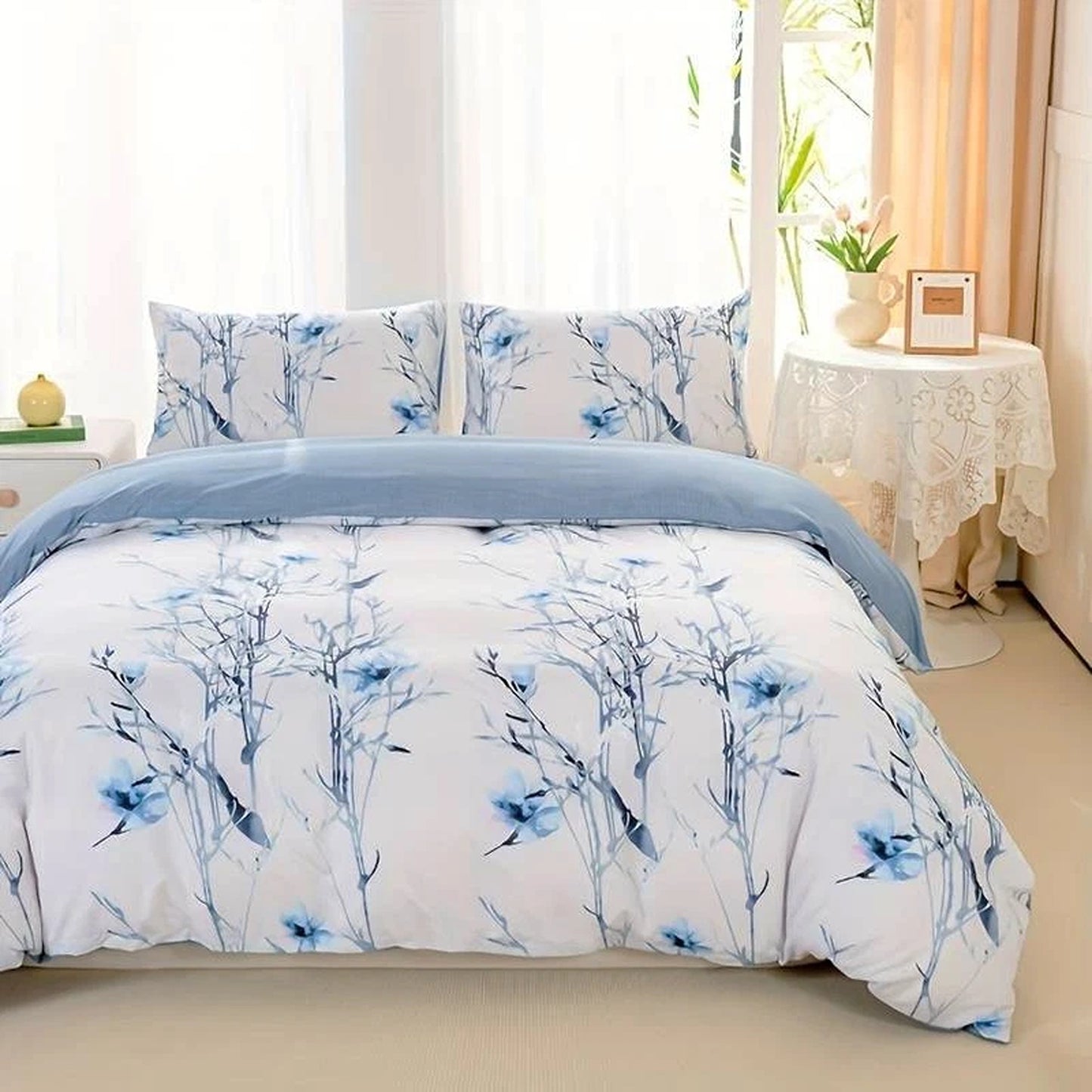 Mist Ultra Soft Bedding Set Duvet Doona Cover with Pillowcases