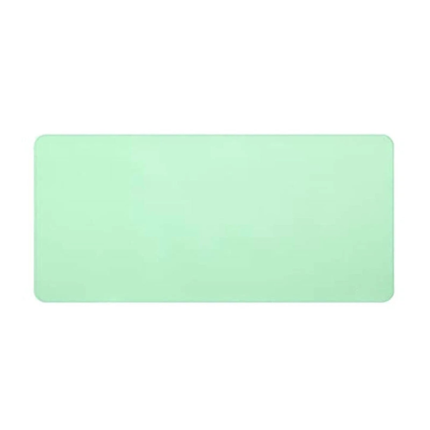 Light Green PU Leather Extended Mouse Pad for Gaming and Office Use