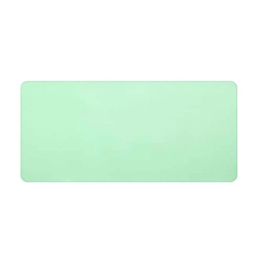 Light Green PU Leather Extended Mouse Pad for Gaming and Office Use