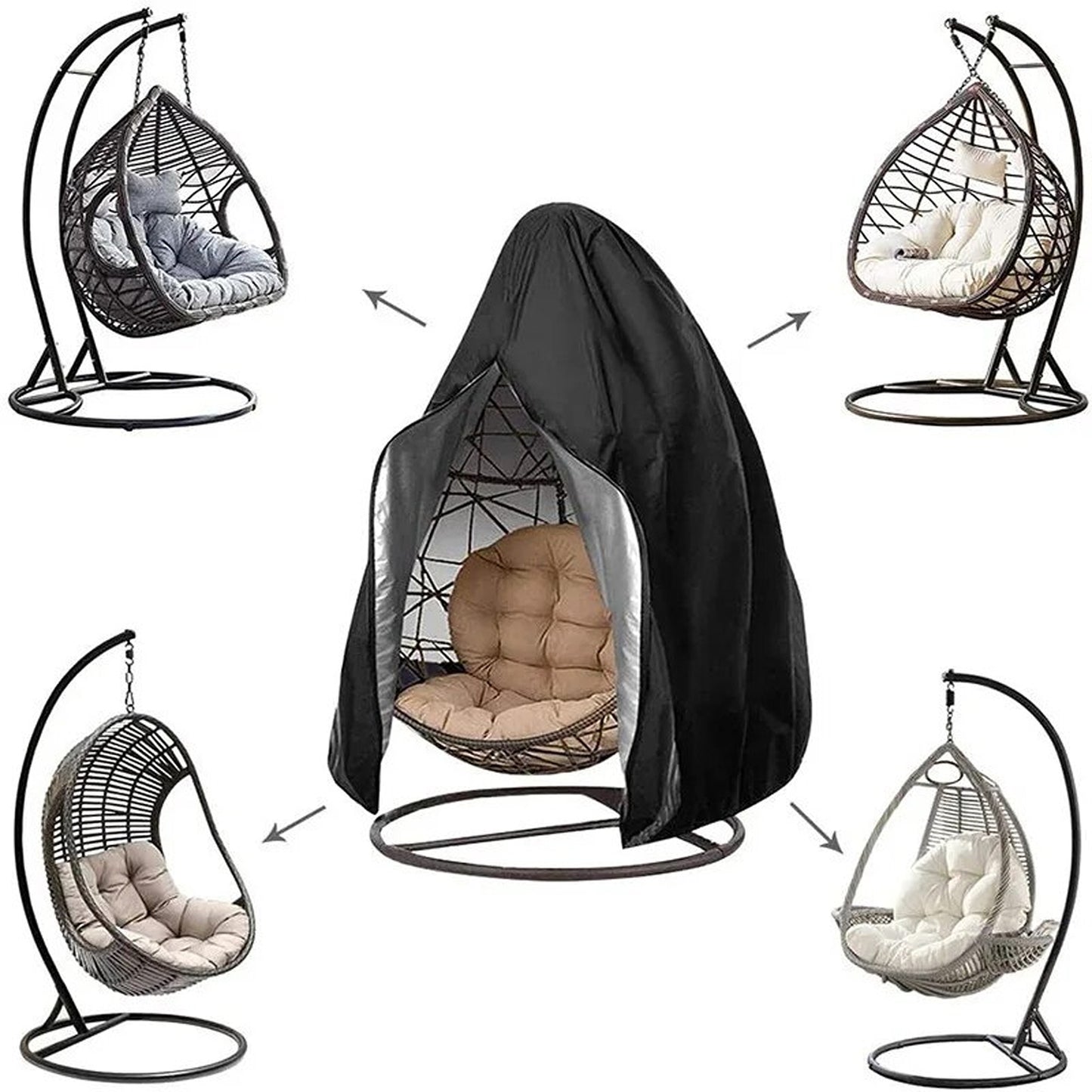 Egg Swing Chair Cover Furniture Garden Outdoor Waterproof