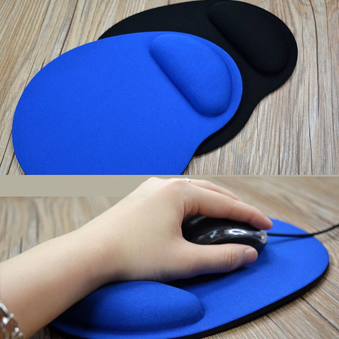 Ergonomic Mouse Pad with Wrist Support Non Slip for Computer PC Laptop