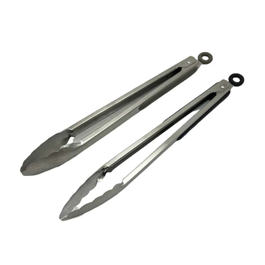 Stainless Steel BBQ Tongs for Salad Bread and Cooking 2pcs