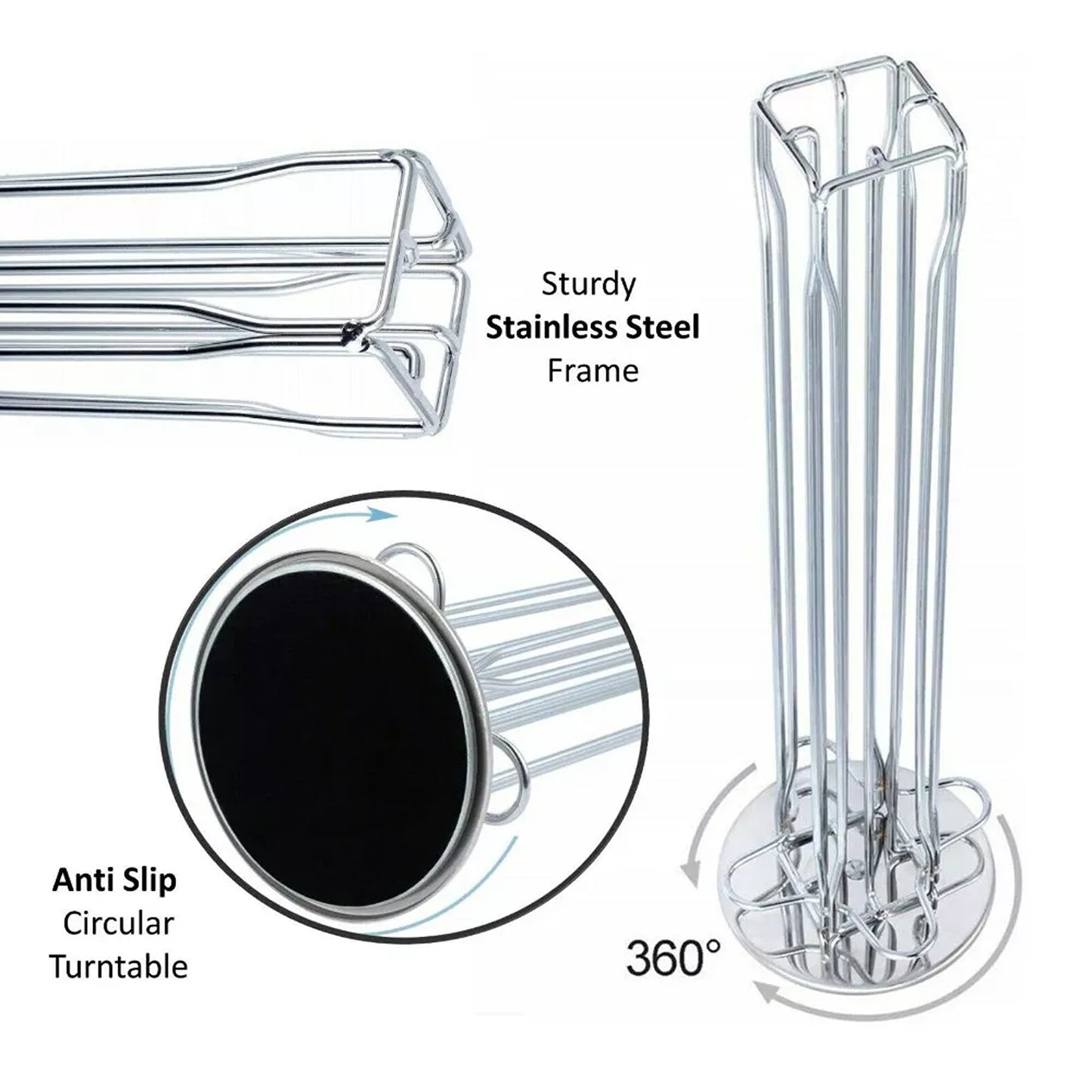 Nespresso Coffee Capsule Holder Stand 40 Pod Dispenser Rack Storage