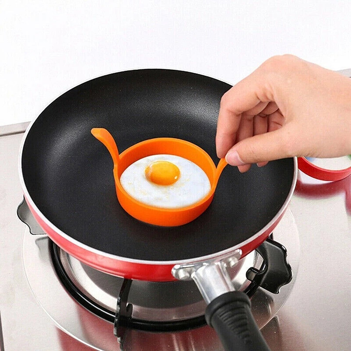 6pcs Silicone Egg Rings Non Stick Cooking and Baking Tools