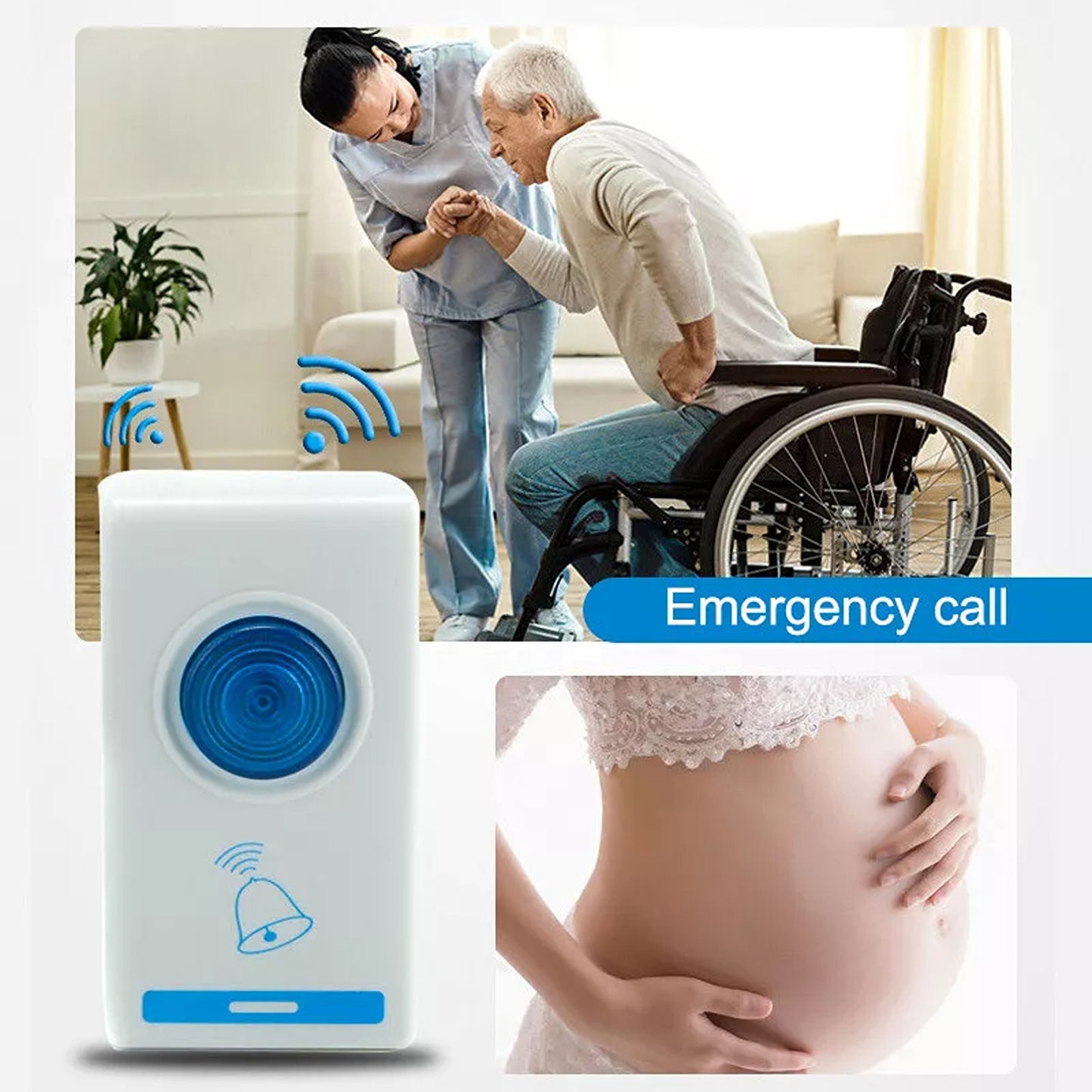 Wireless Digital Doorbell with 36 Chimes and 100M Range